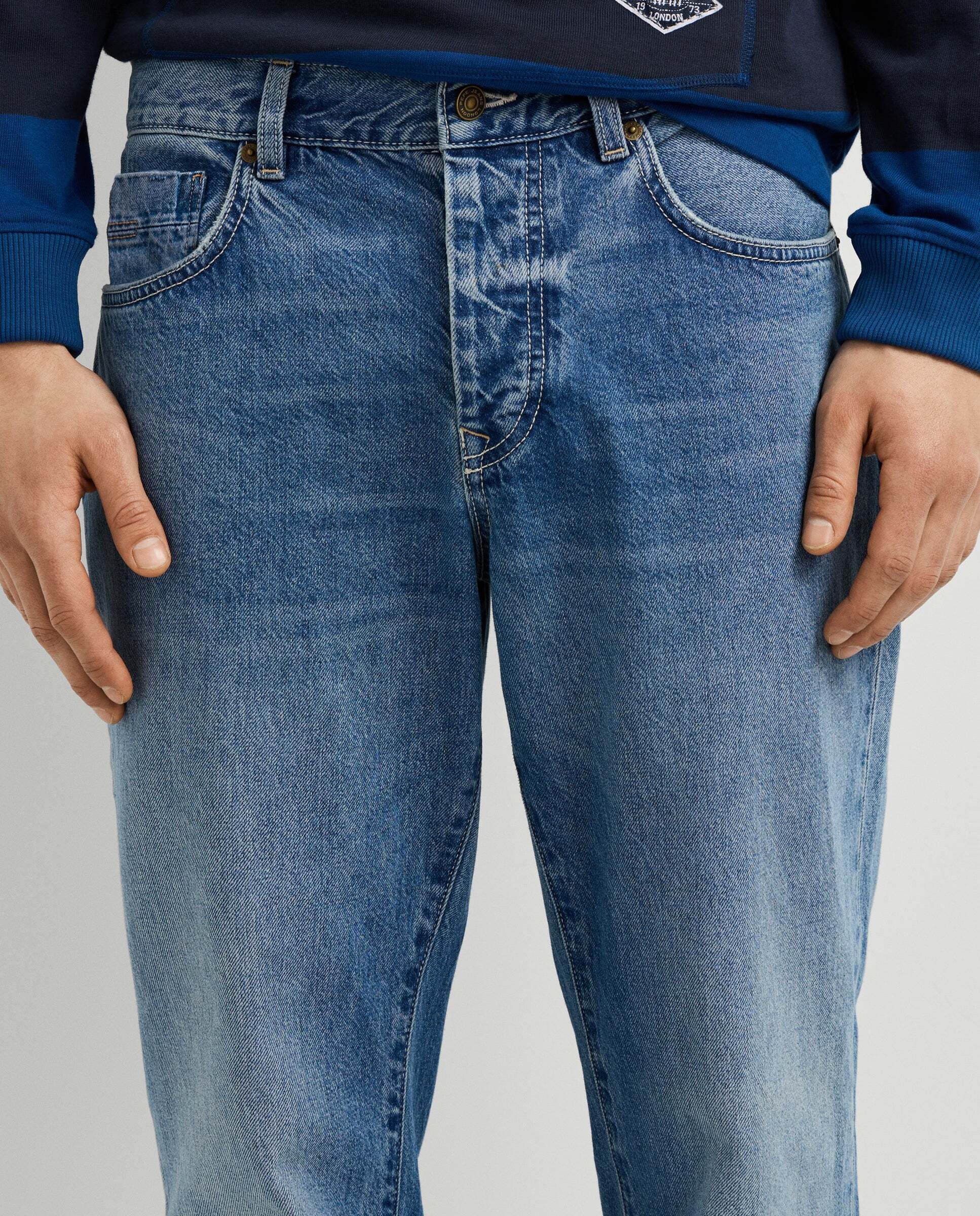Camden- jeans fit taper y tiro caído - Pepe Jeans - Azul denim Azul denim-4