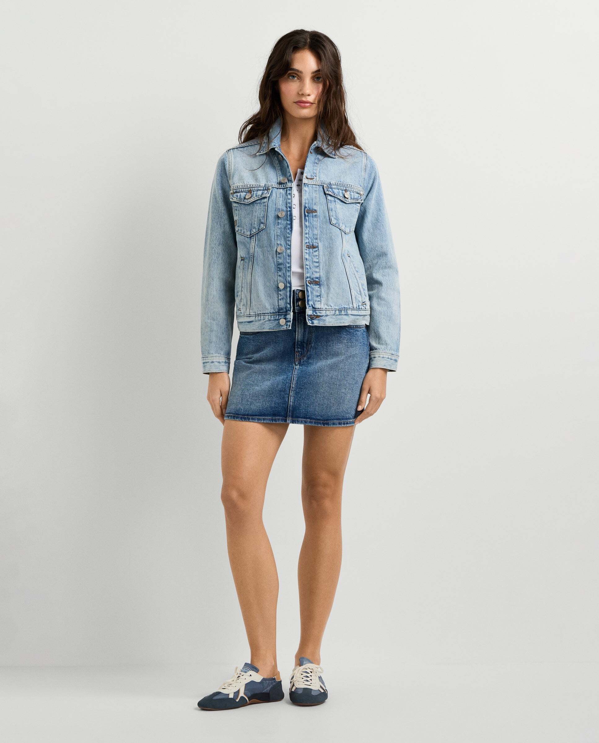Imagen 2 de Cazadora vaquera de mujer fit regular - Pepe Jeans - Azul claro Azul claro