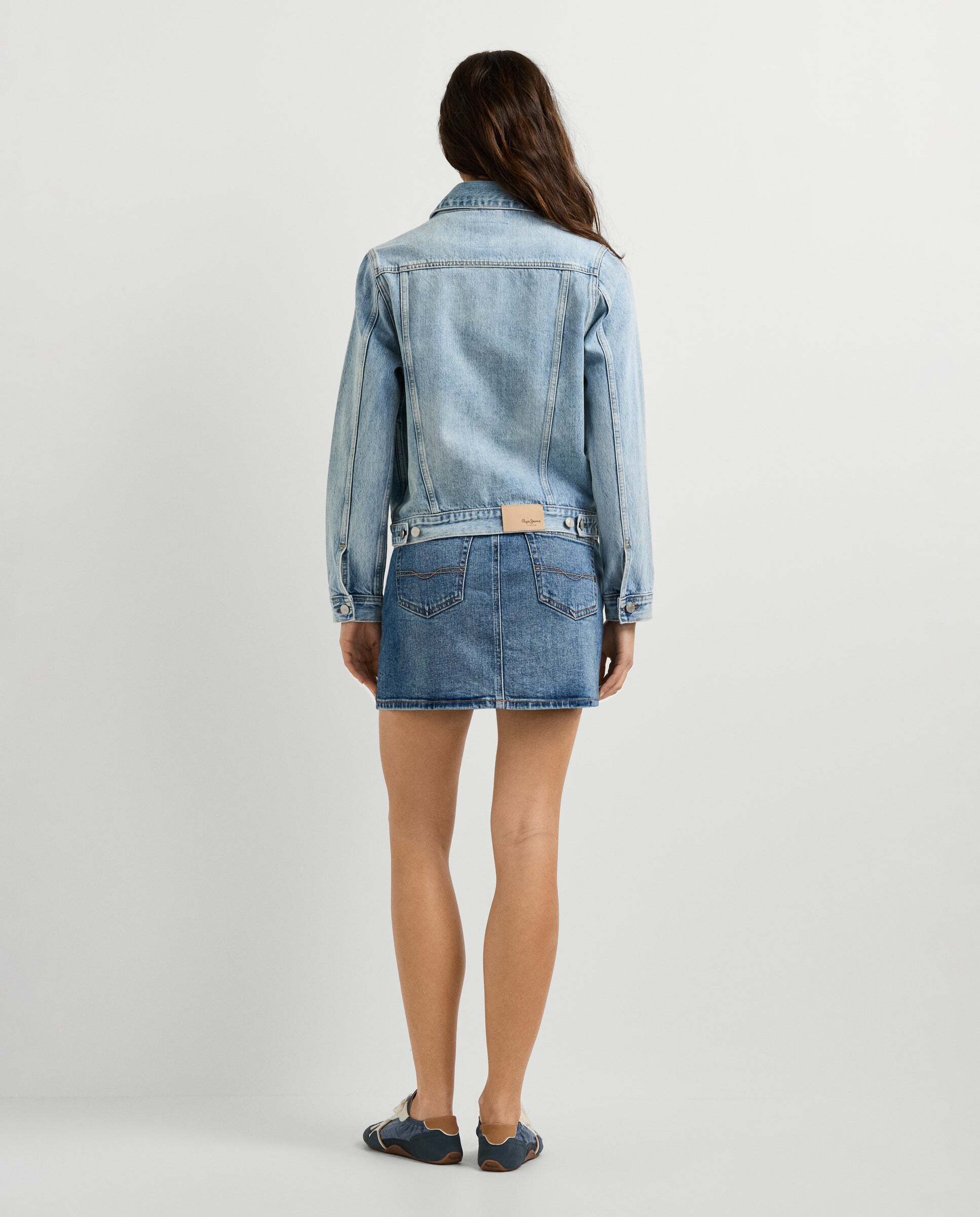 Imagen 3 de Cazadora vaquera de mujer fit regular - Pepe Jeans - Azul claro Azul claro