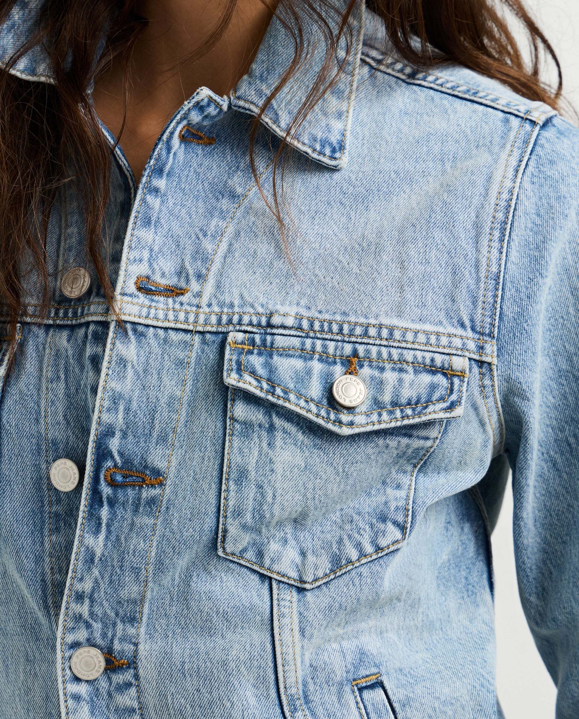 Imagen 5 de Cazadora vaquera de mujer fit regular - Pepe Jeans - Azul claro Azul claro