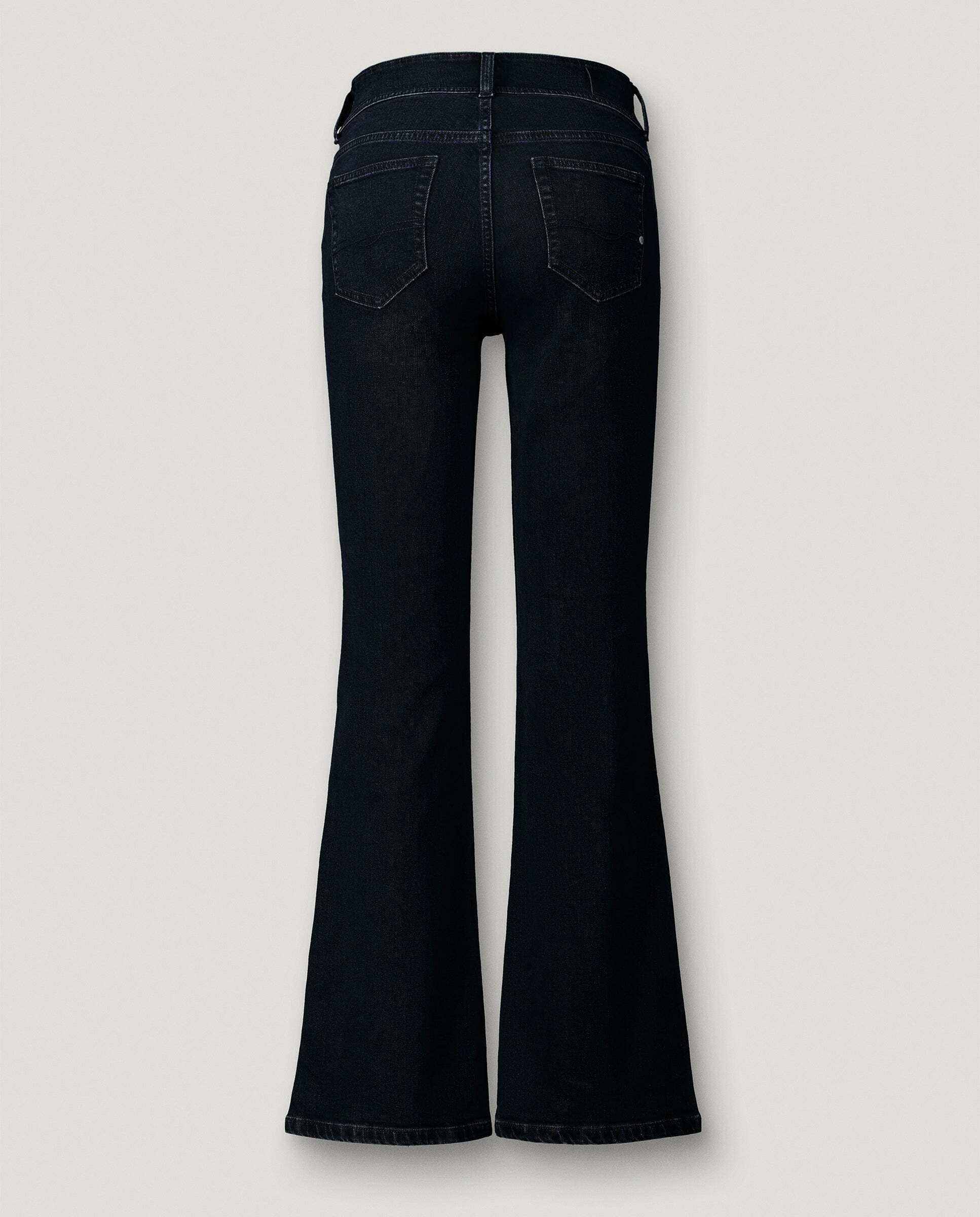 Vaquero de mujer fit flare tiro medio - Pepe Jeans - Negro Negro-5