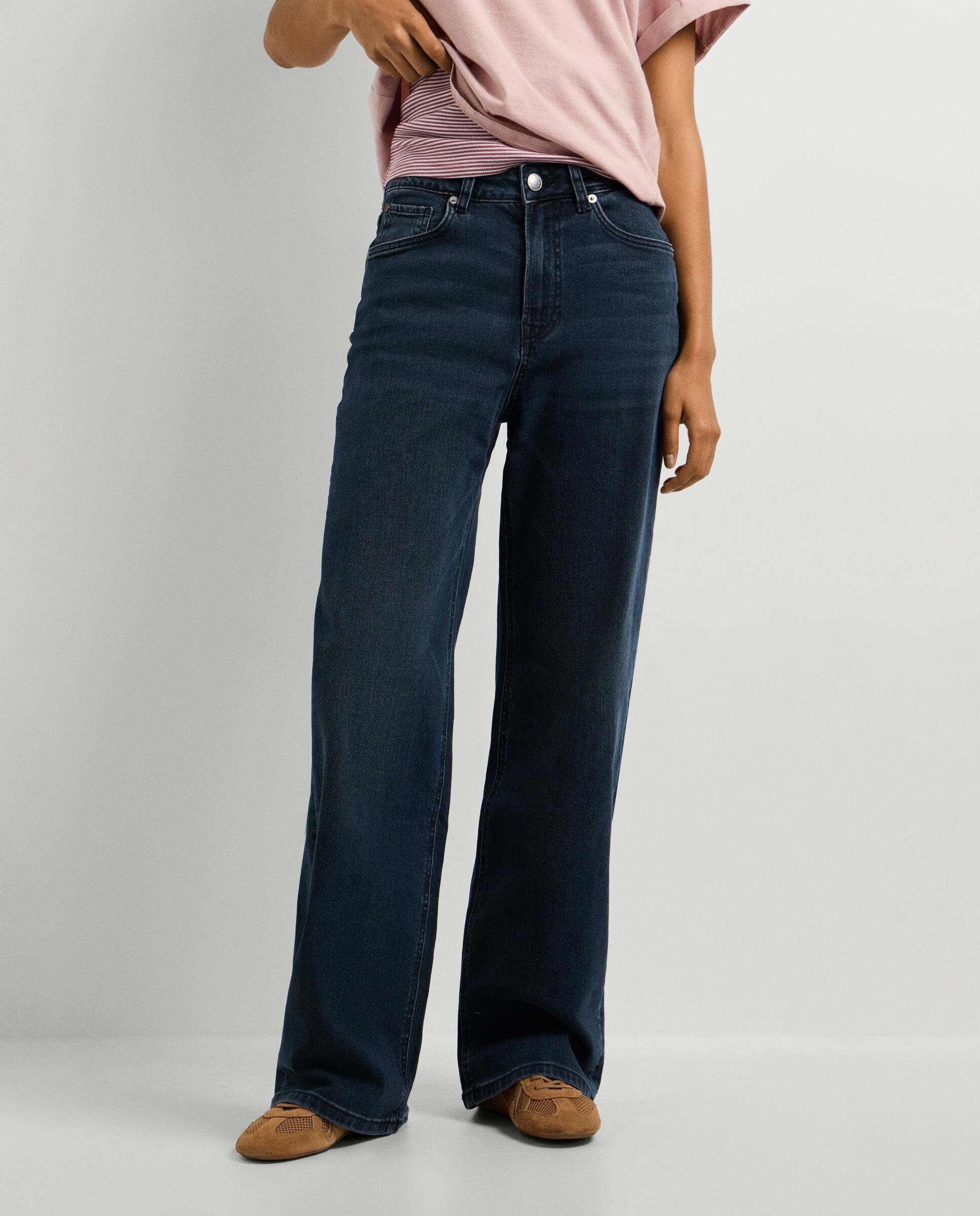 Vaquero de mujer fit recto tiro alto - Pepe Jeans - Negro Negro-2