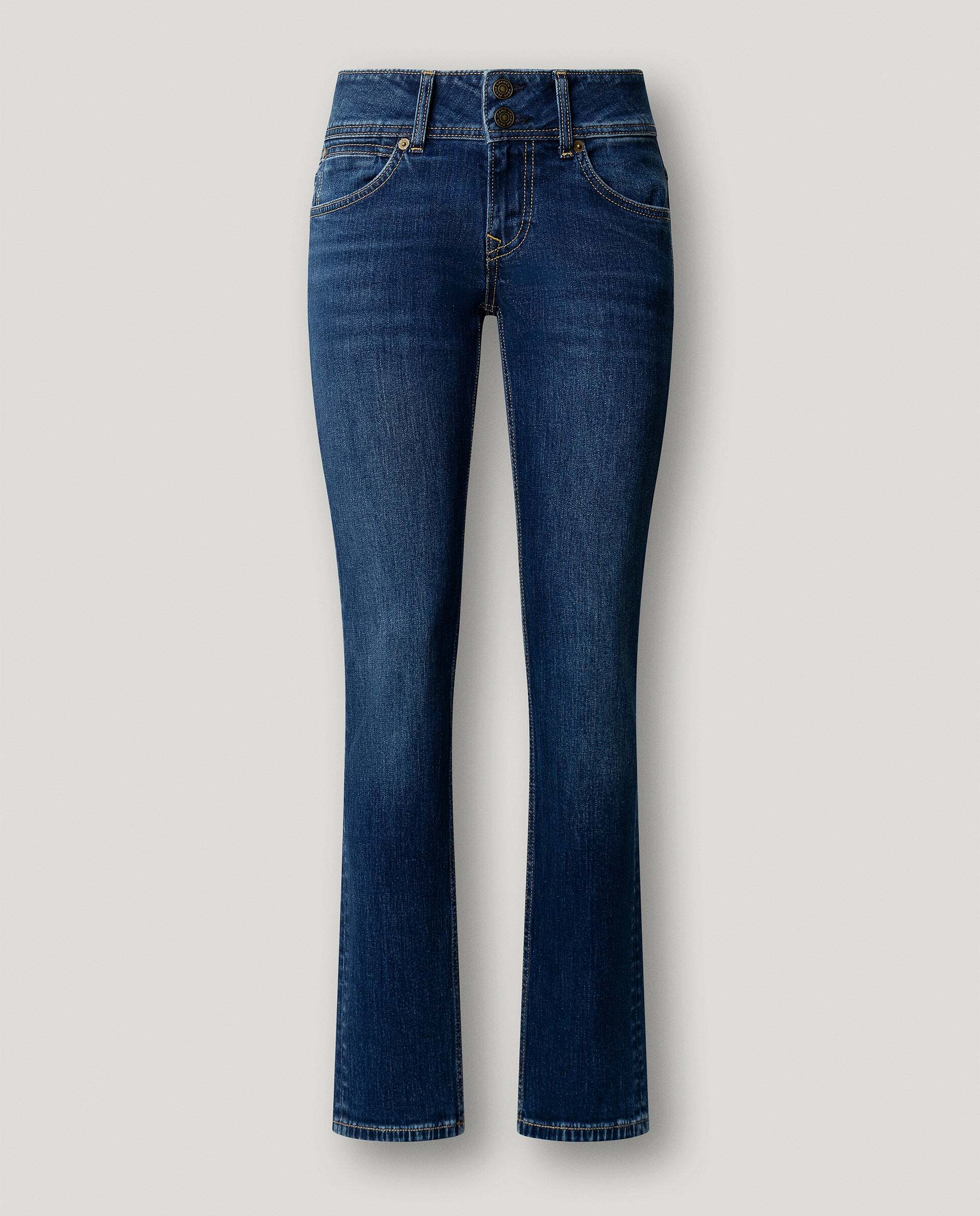 Vaquero de mujer fit slim tiro bajo - Pepe Jeans - Azul Azul-9