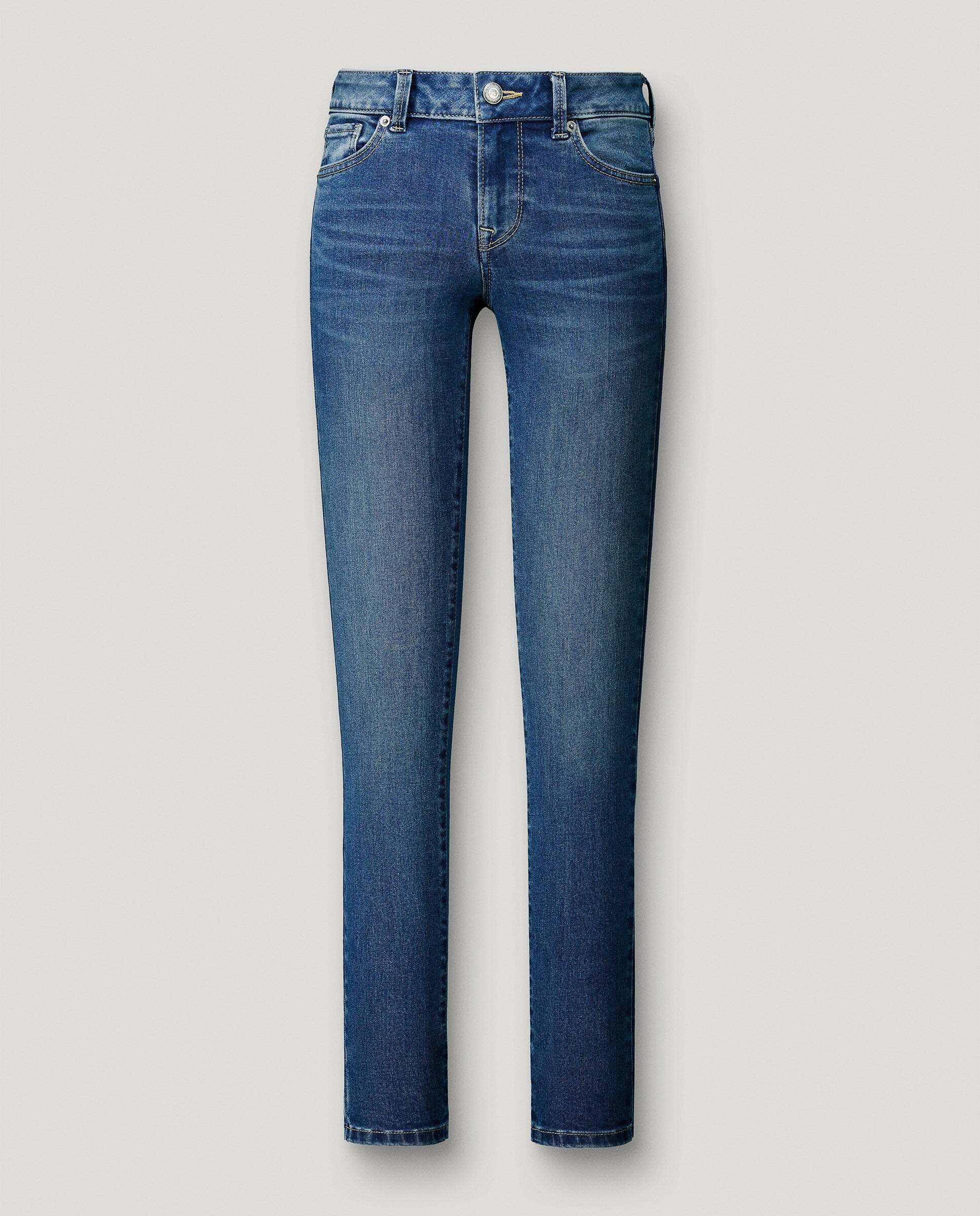 Vaquero de mujer fit skinny tiro bajo - Pepe Jeans - Azul Azul-9