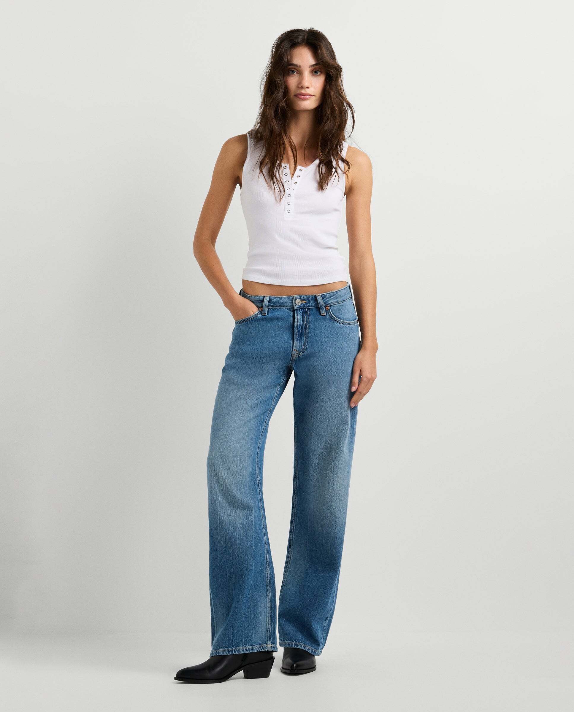 Pepe Jeans - Vaquero de mujer fit loose y tiro bajo - nicky.