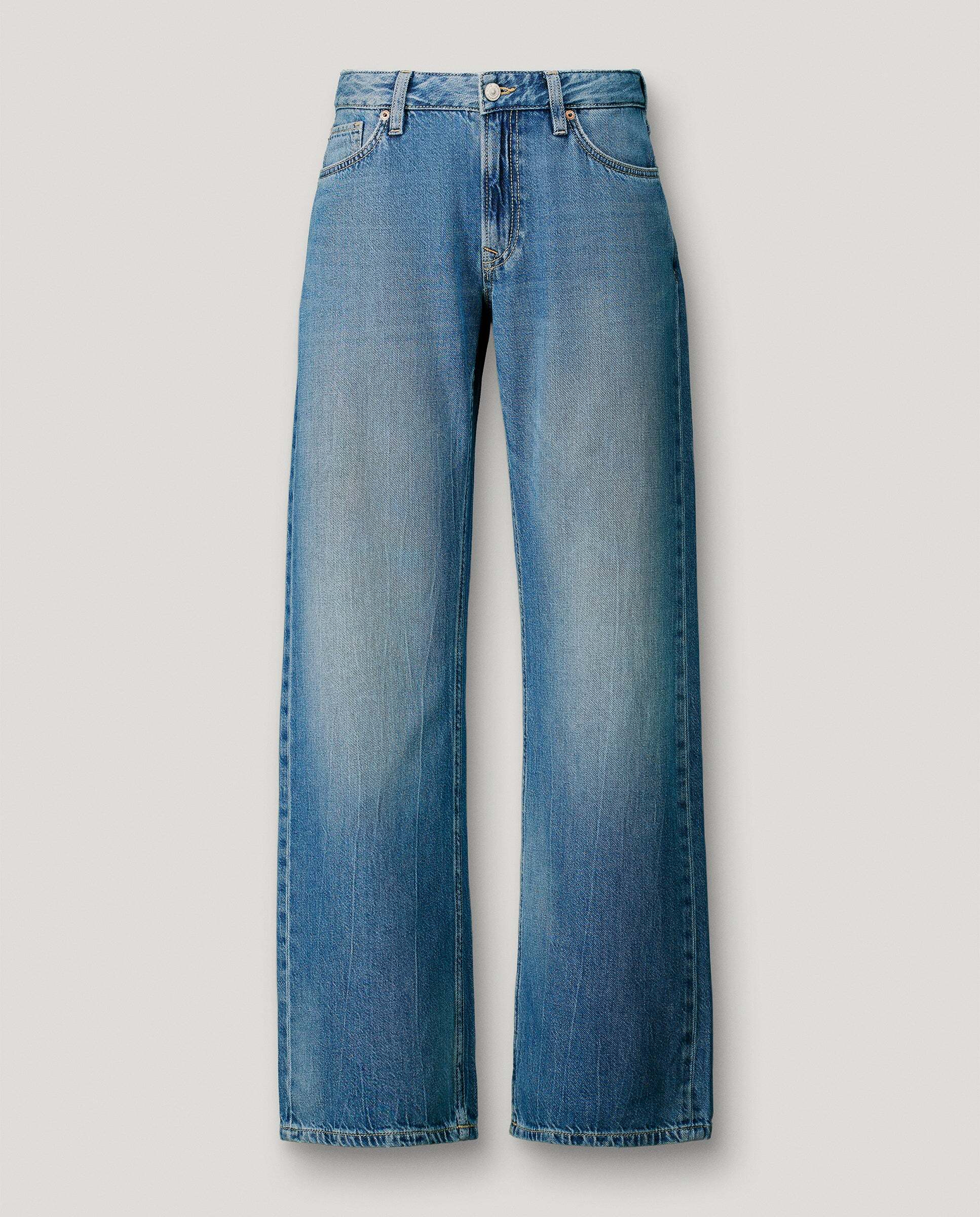 Vaquero de mujer fit loose tiro bajo - Pepe Jeans - Azul denim Azul denim-9