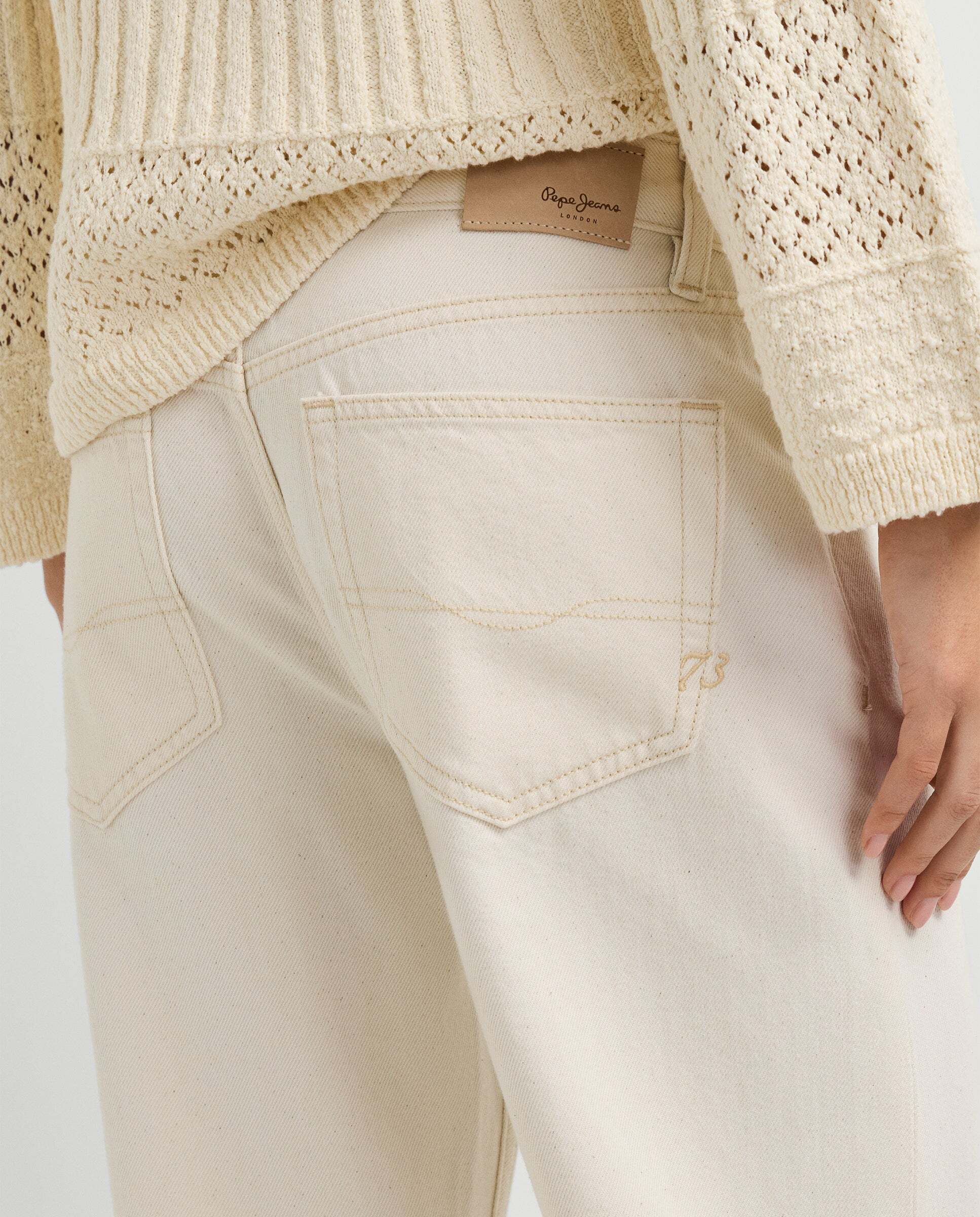 Vaquero de mujer fit loose tiro bajo - Pepe Jeans - Crudo Crudo-5