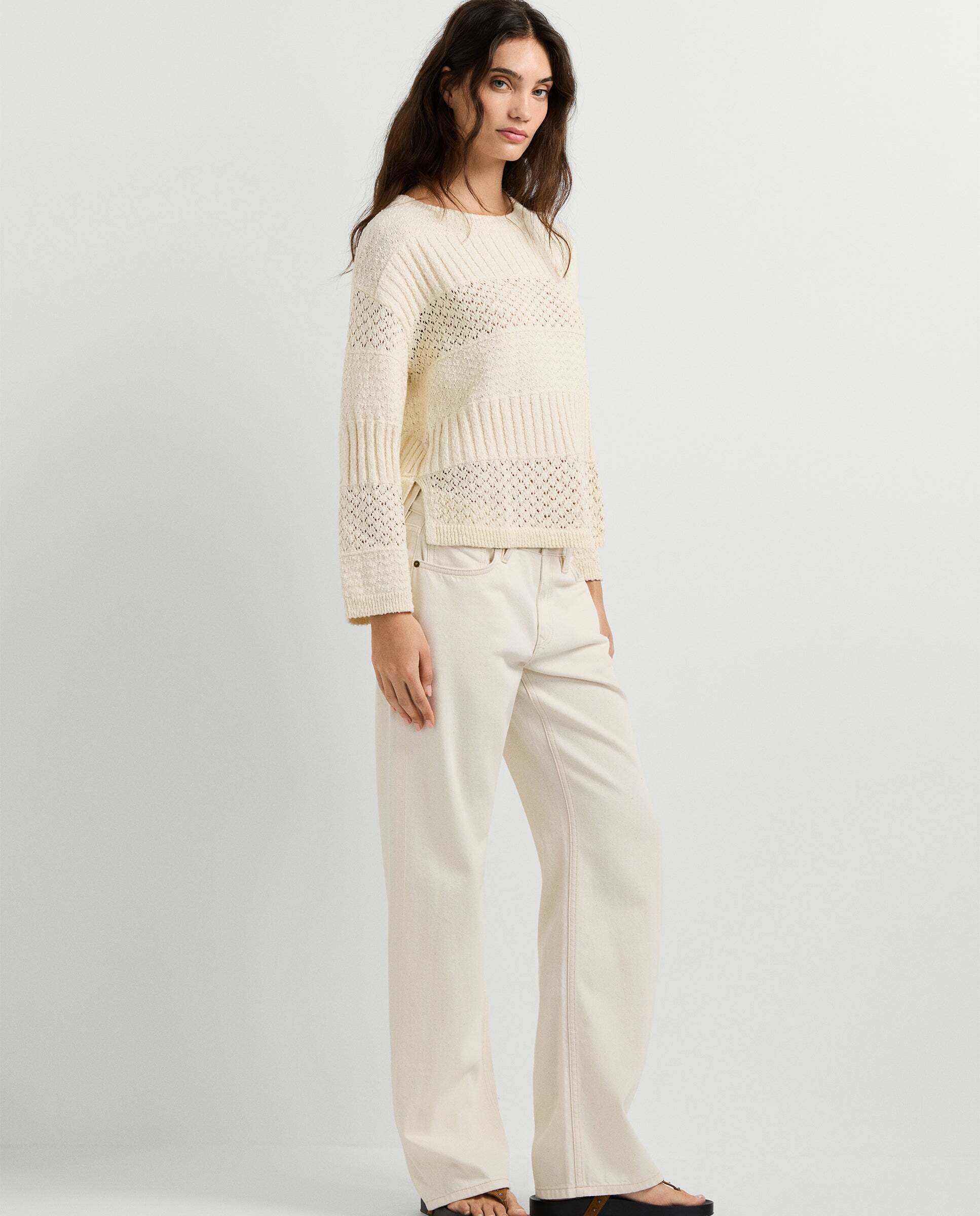 Vaquero de mujer fit loose tiro bajo - Pepe Jeans - Crudo Crudo-6