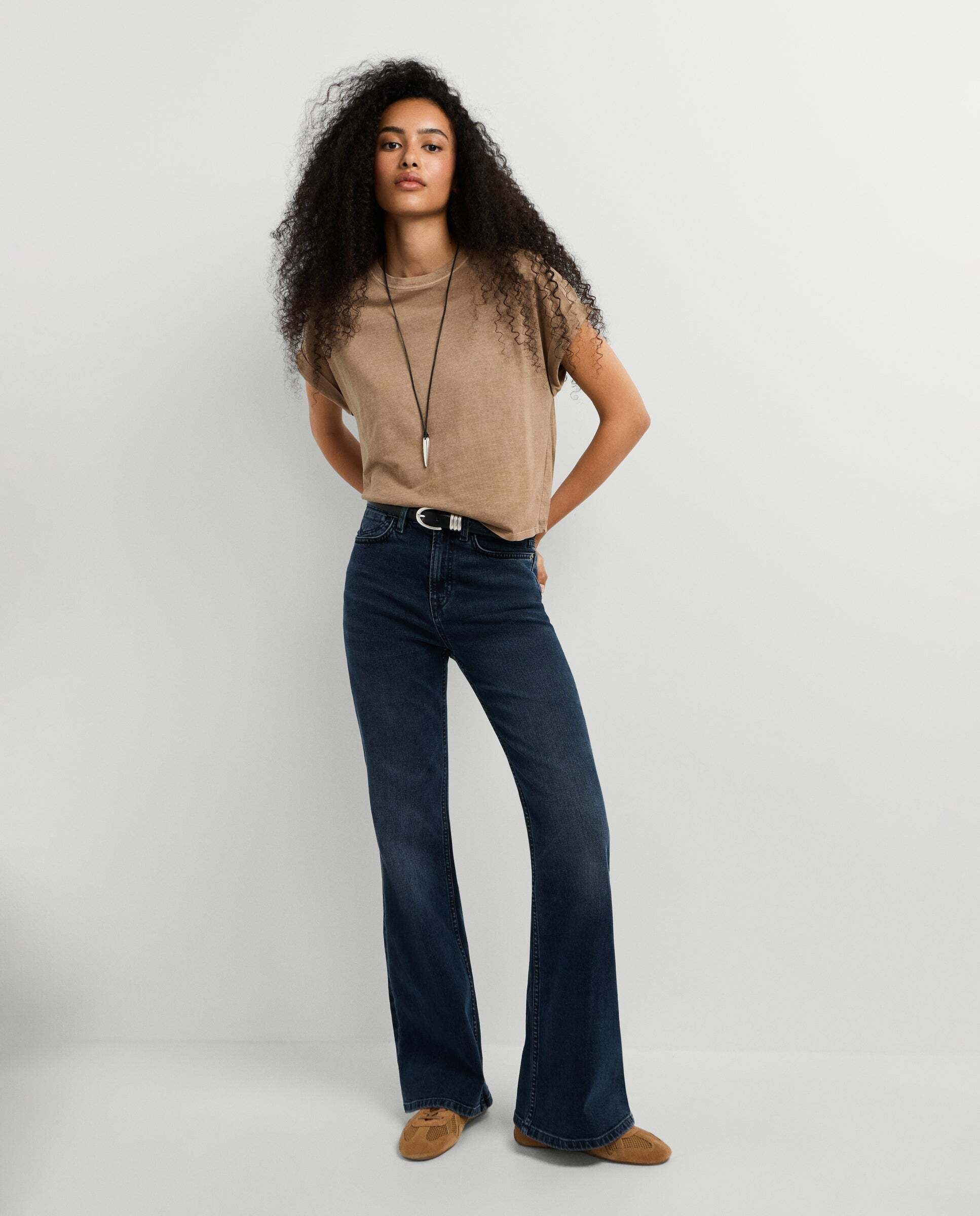 Vaquero de mujer fit flare y tiro alto - Pepe Jeans - willa - Negro Negro-1