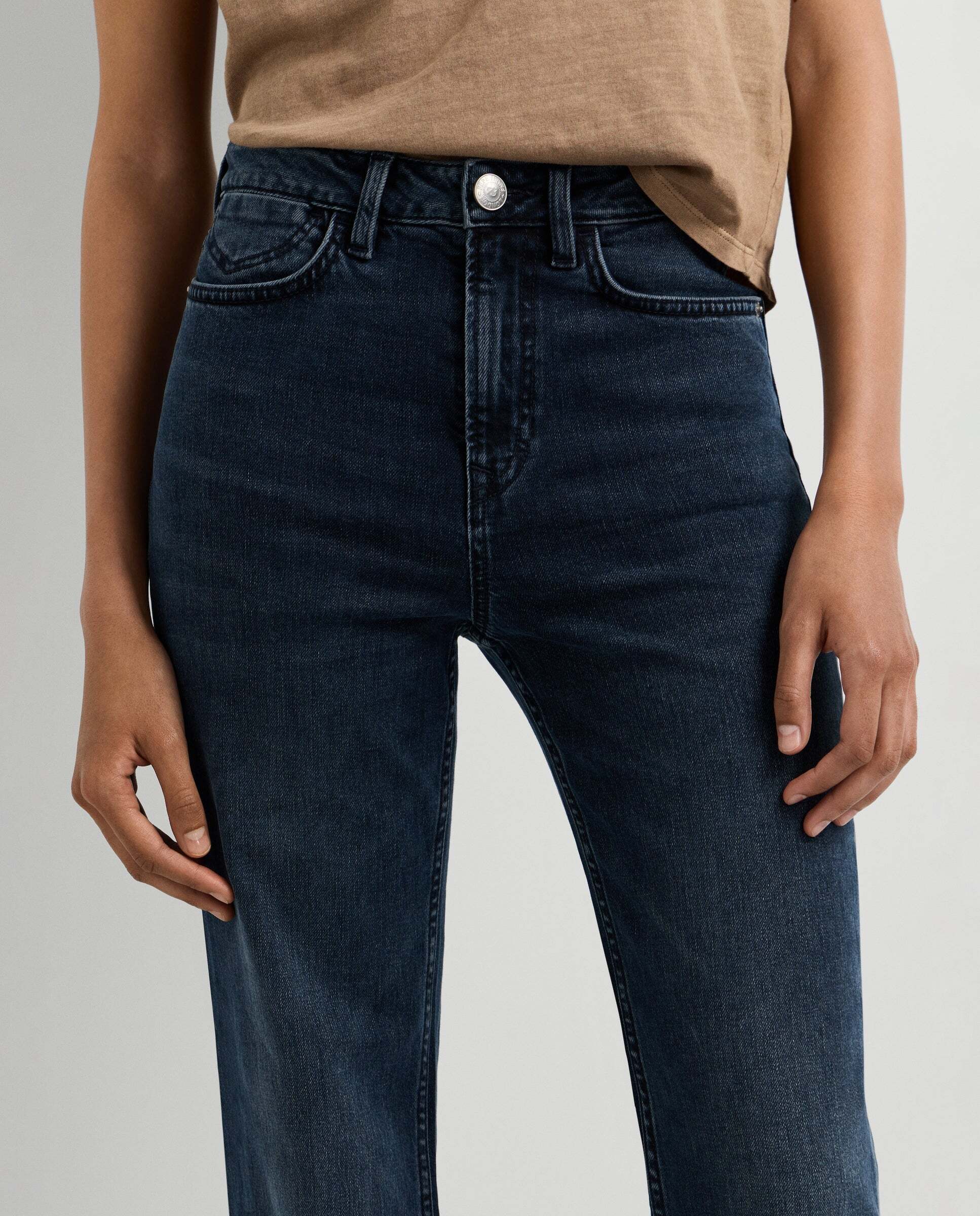 Vaquero de mujer fit flare y tiro alto - Pepe Jeans - willa - Verde Azul oscuro-5