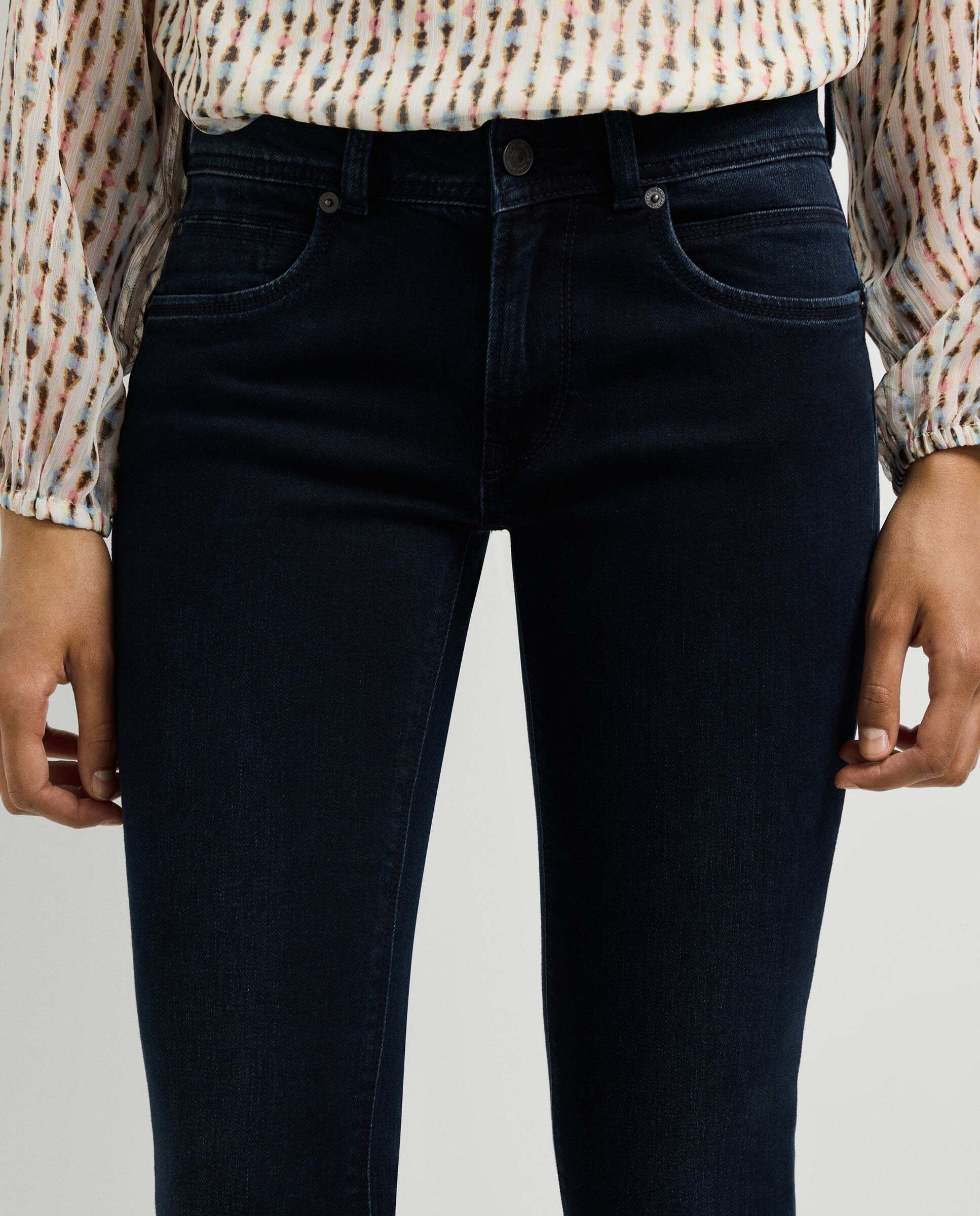 Vaquero de mujer fit slim tiro bajo - Pepe Jeans - Negro Negro-5
