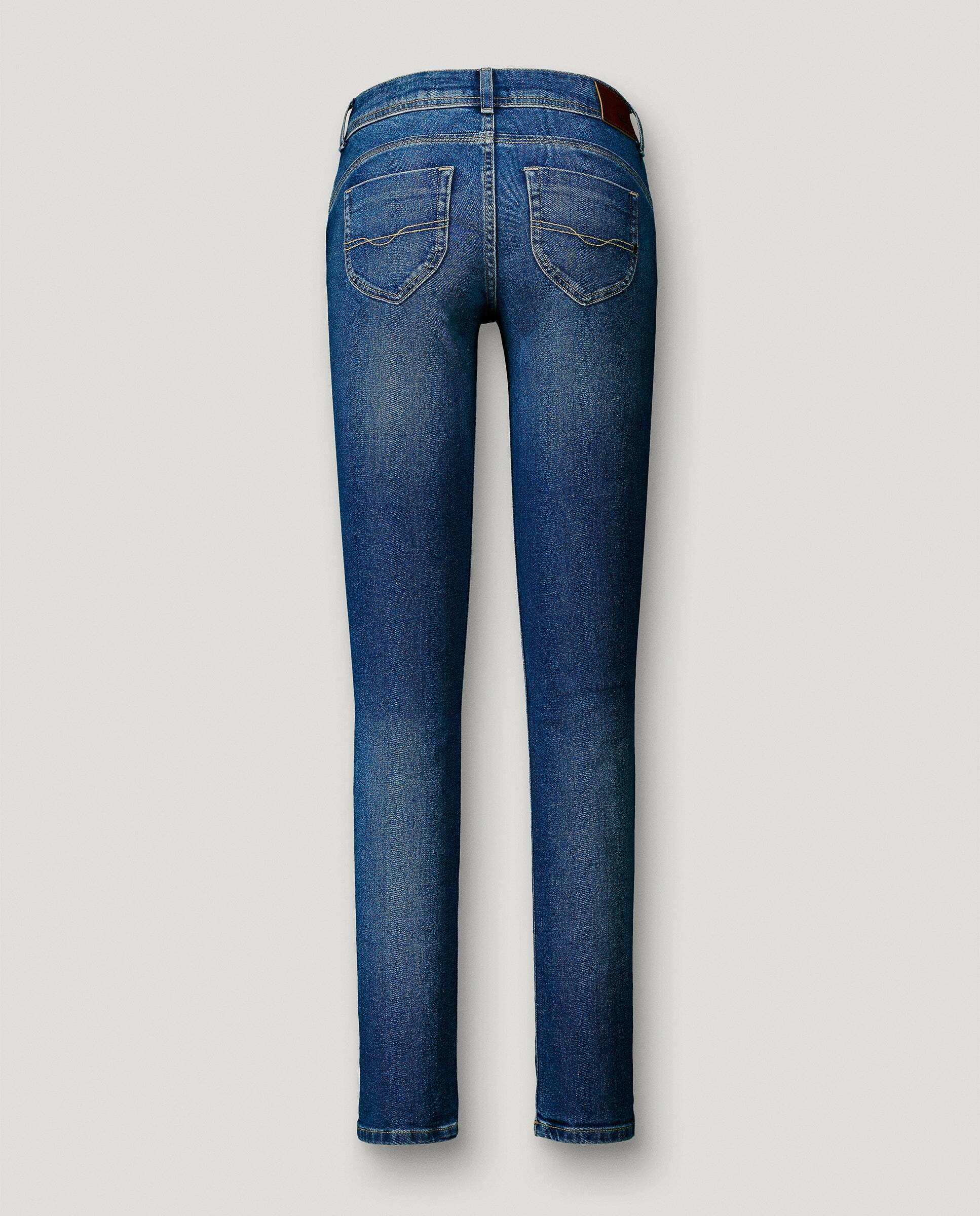 Vaquero de mujer fit slim tiro bajo - Pepe Jeans - Azul Azul-8