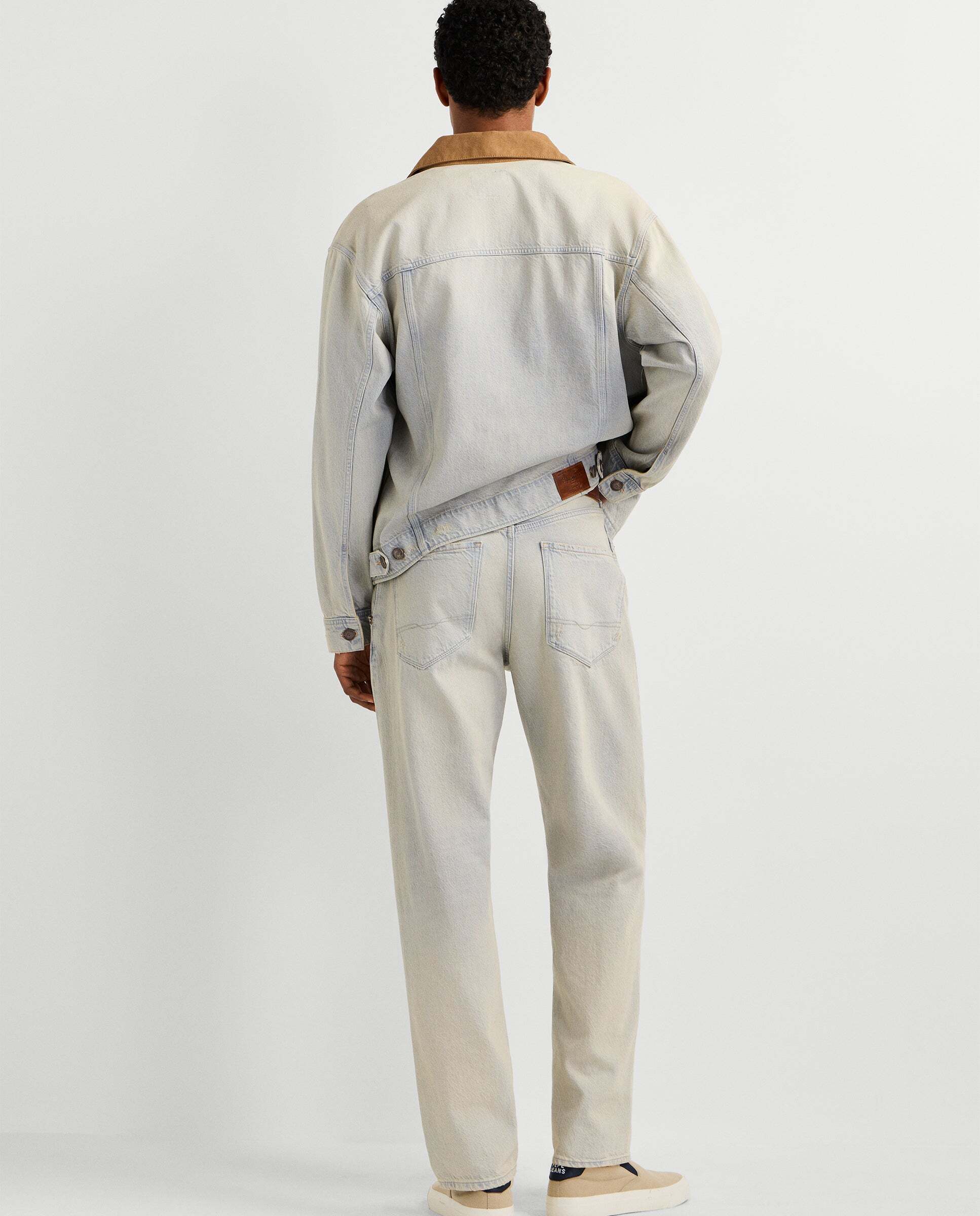 Imagen 4 de Vaquero de hombre fit loose tiro caído - Pepe Jeans - Gris Gris
