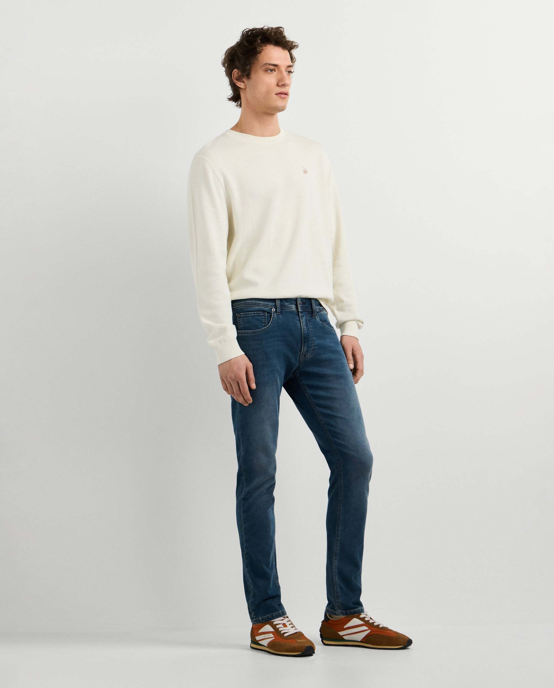Vaquero de hombre fit slim tiro regular - Pepe Jeans - Azul oscuro Azul oscuro-6