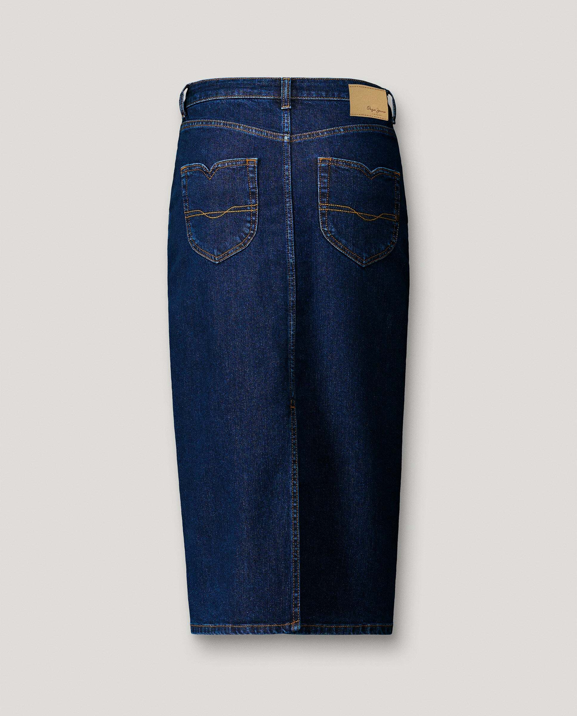 Falda midi de mujer detalles bordados - Pepe Jeans - Rosa Rosa-8
