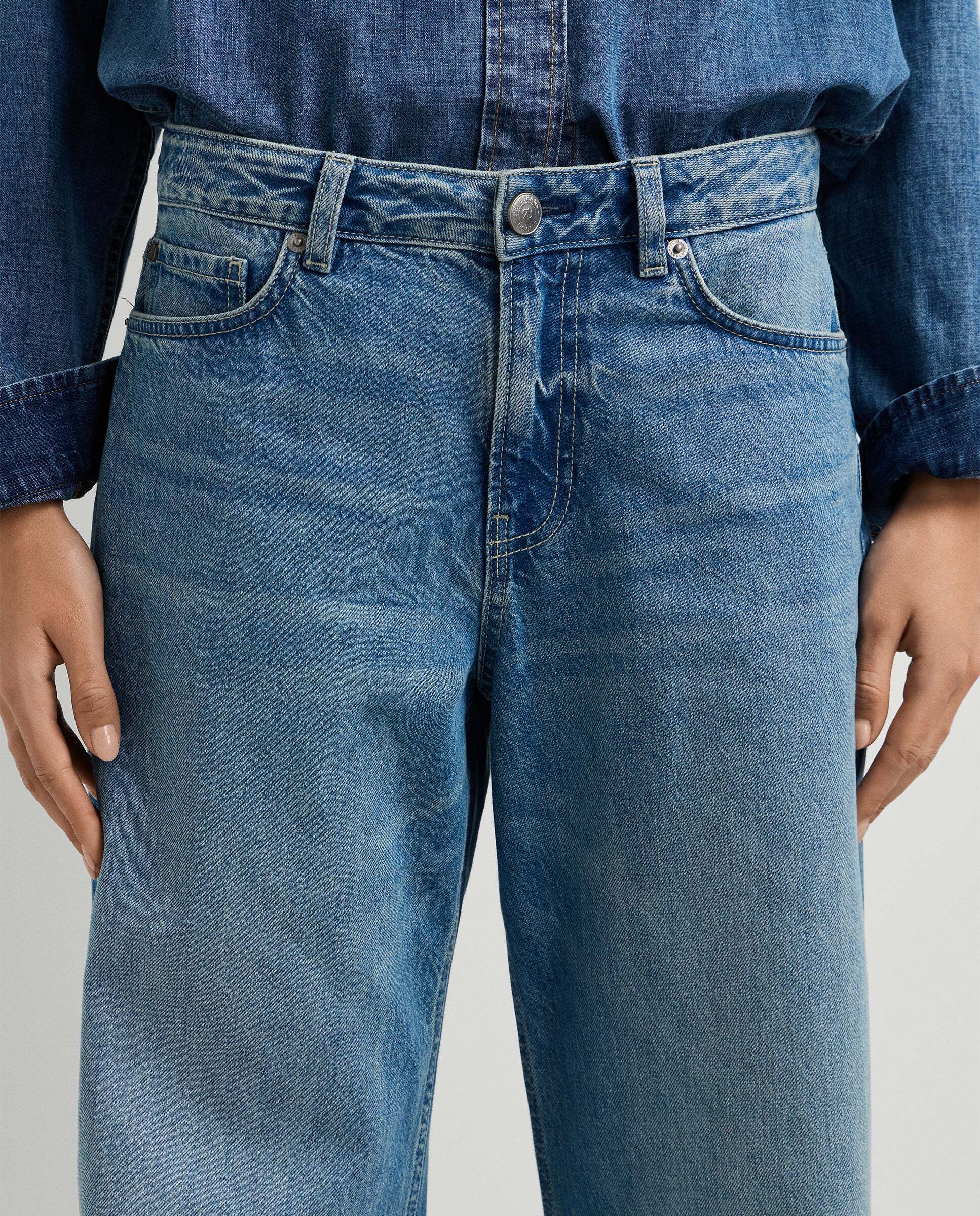 Vaquero de mujer fit wide tiro medio - Pepe Jeans - Azul Azul-4