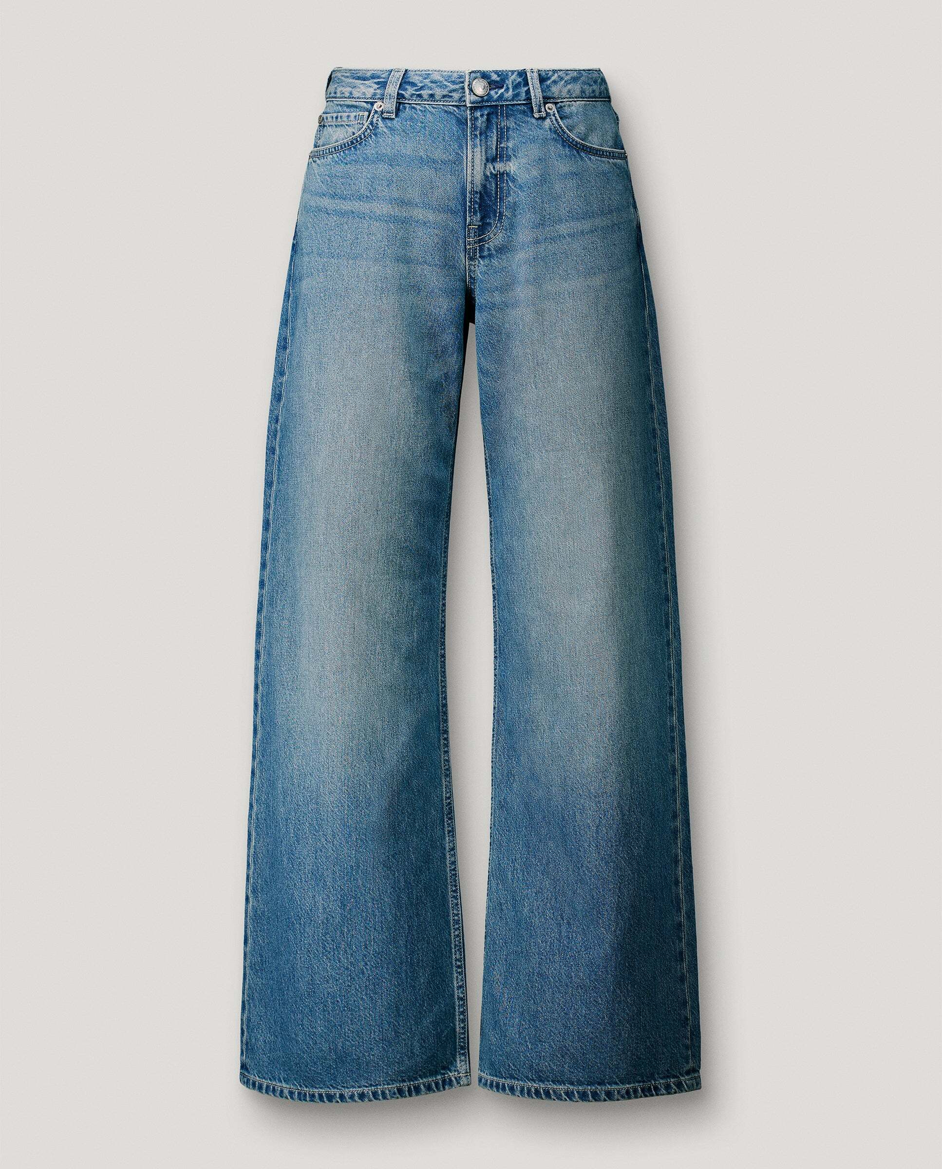 Vaquero de mujer fit wide tiro medio - Pepe Jeans - Azul Azul-9