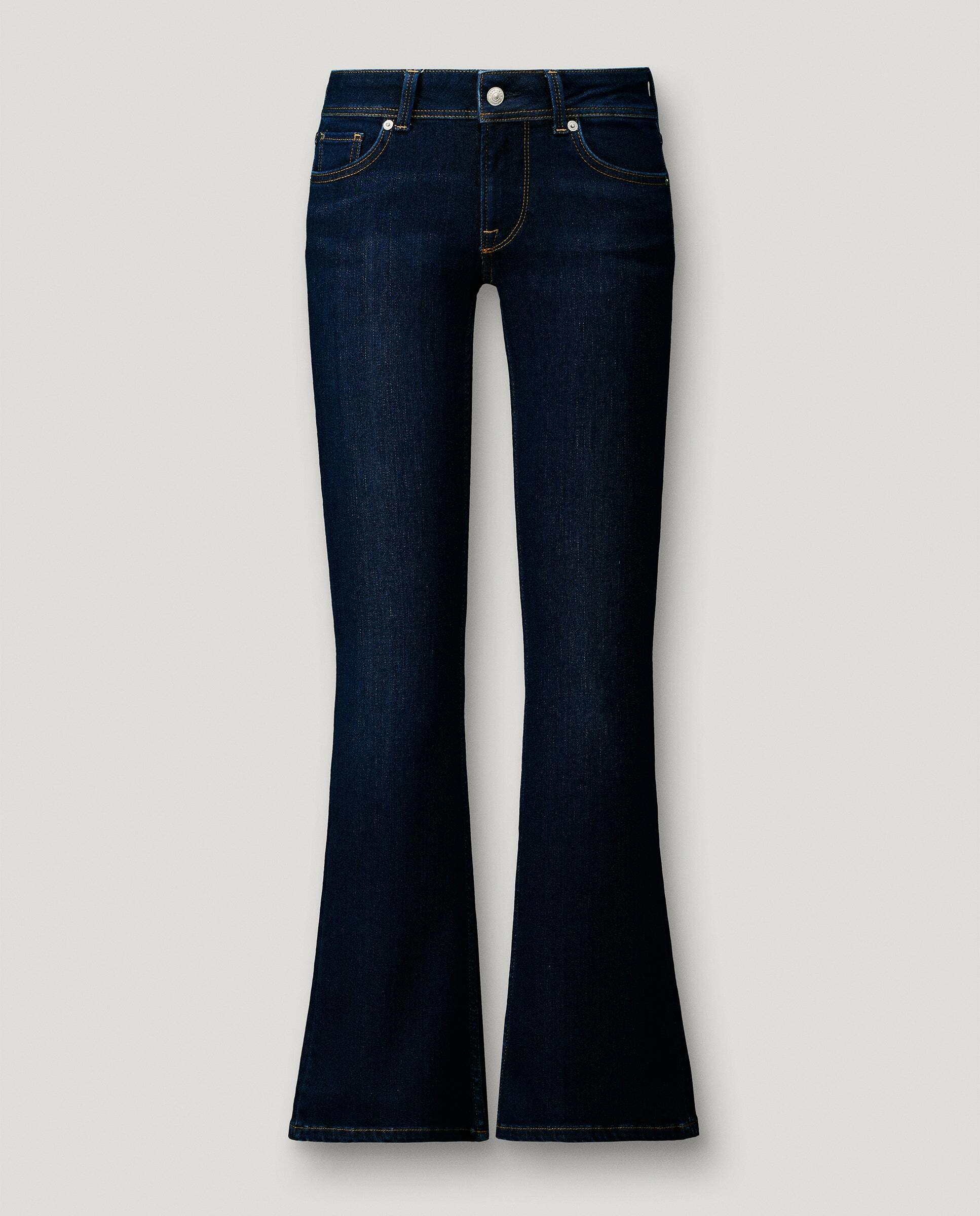 Imagen 9 de Vaquero de mujer fit flare tiro bajo - Pepe Jeans - Azul oscuro Azul oscuro