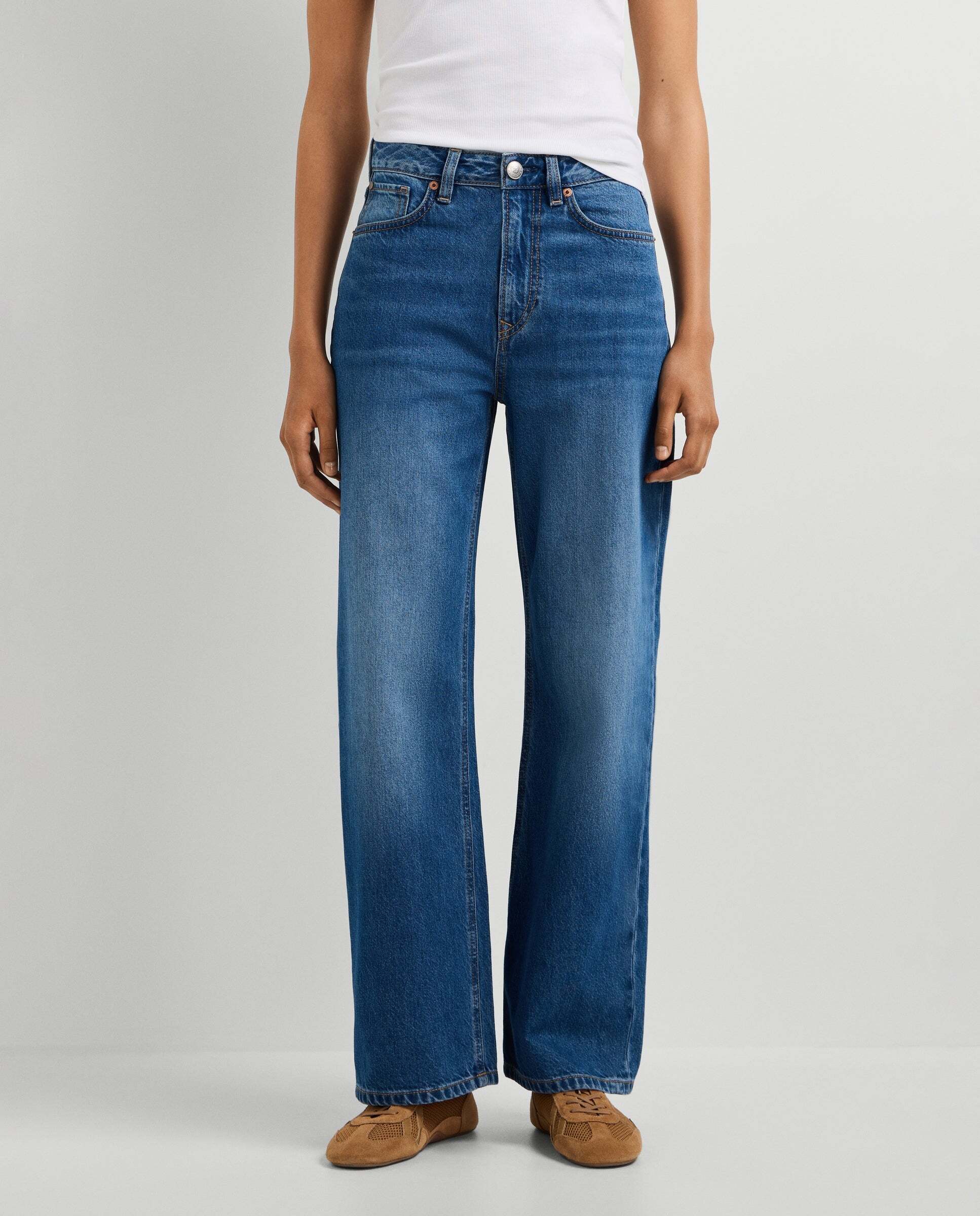 Vaquero de mujer fit recto y tiro alto - Pepe Jeans - lexa - Azul Azul-2