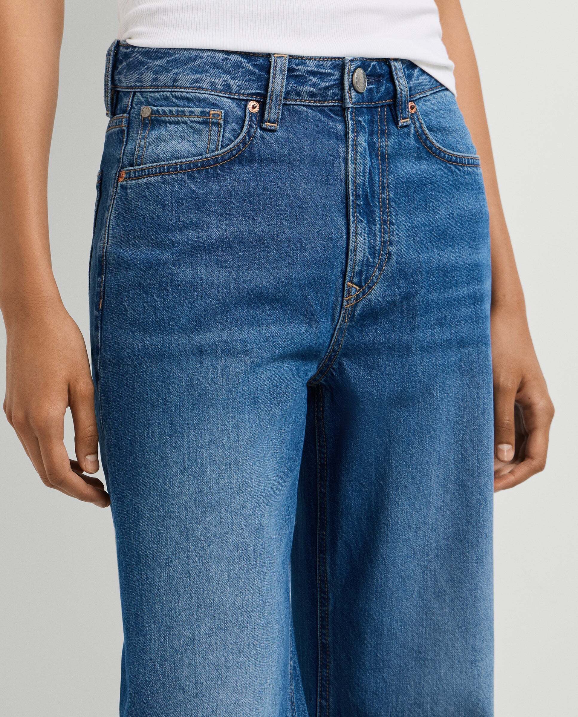 Vaquero de mujer fit recto y tiro alto - Pepe Jeans - lexa - Azul Azul-5
