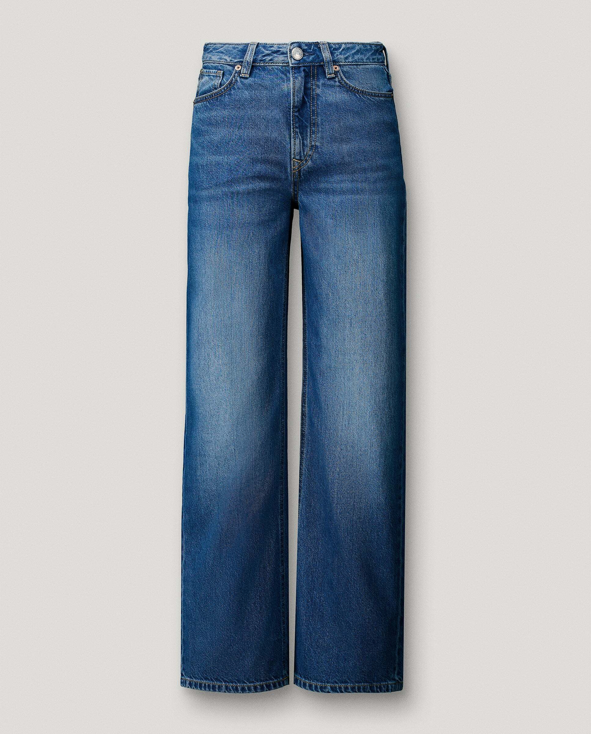 Vaquero de mujer fit recto y tiro alto - Pepe Jeans - lexa - Azul Azul-9