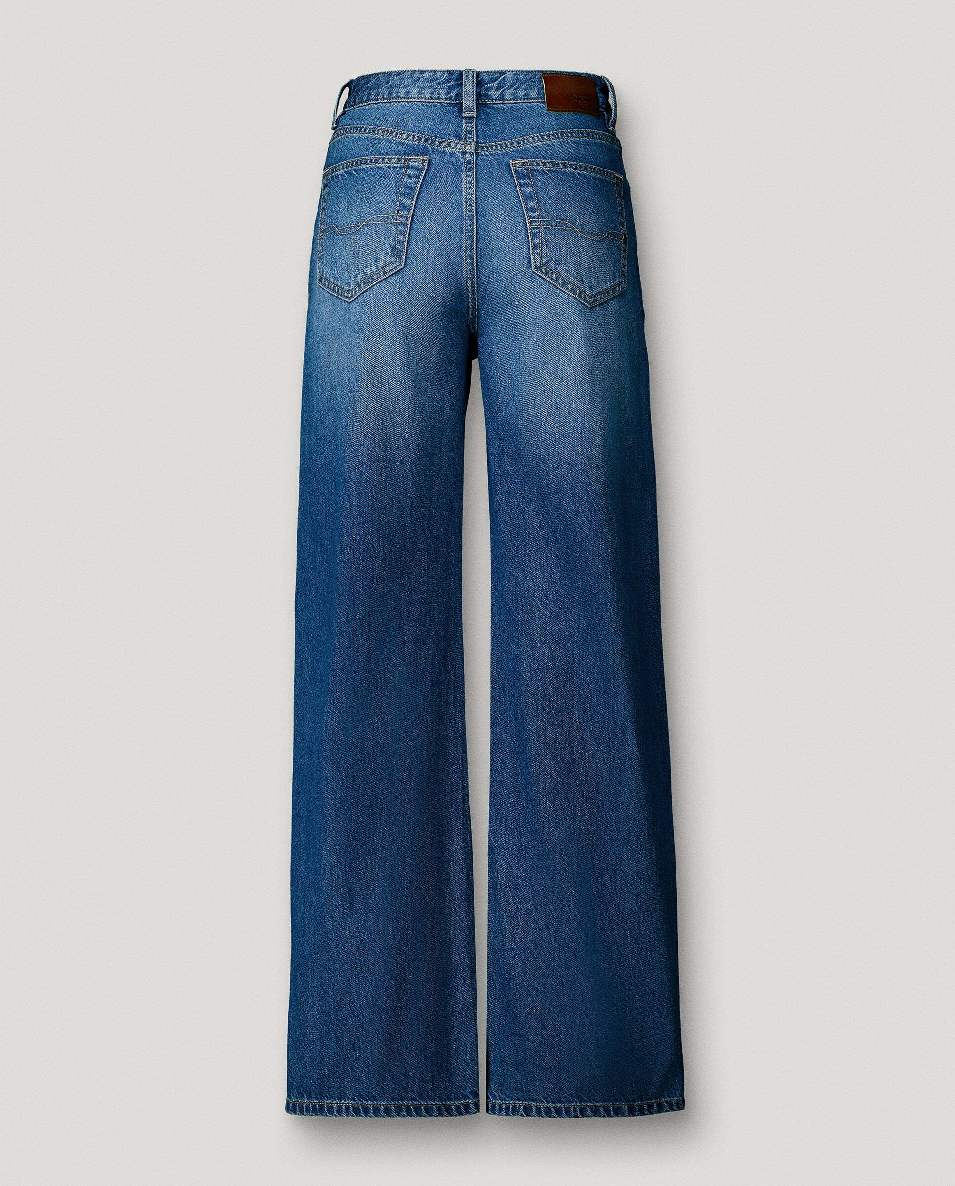 Vaquero de mujer fit recto y tiro alto - Pepe Jeans - lexa - Azul Azul-8