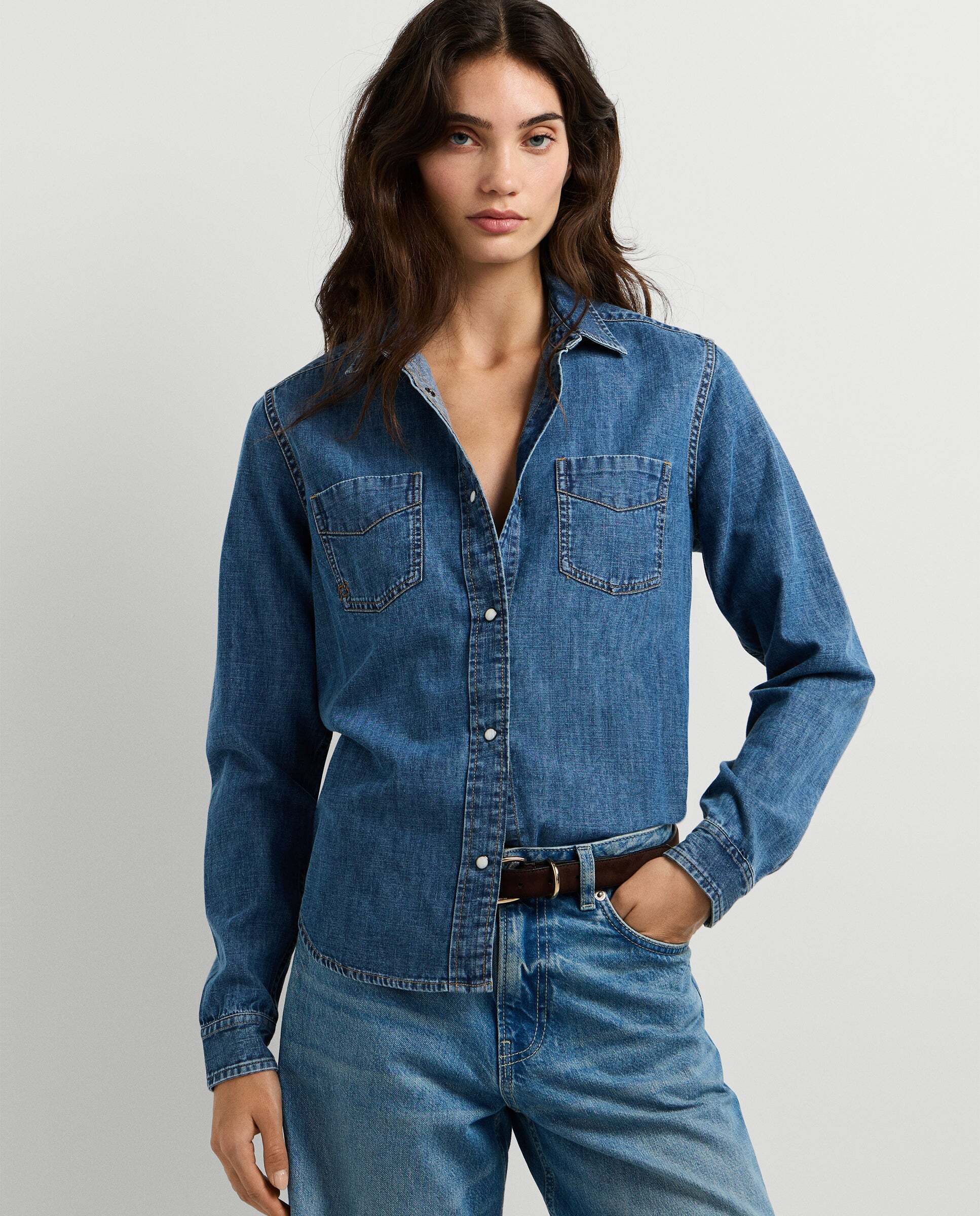 Pepe Jeans - Camisa vaquera de mujer fit regular.