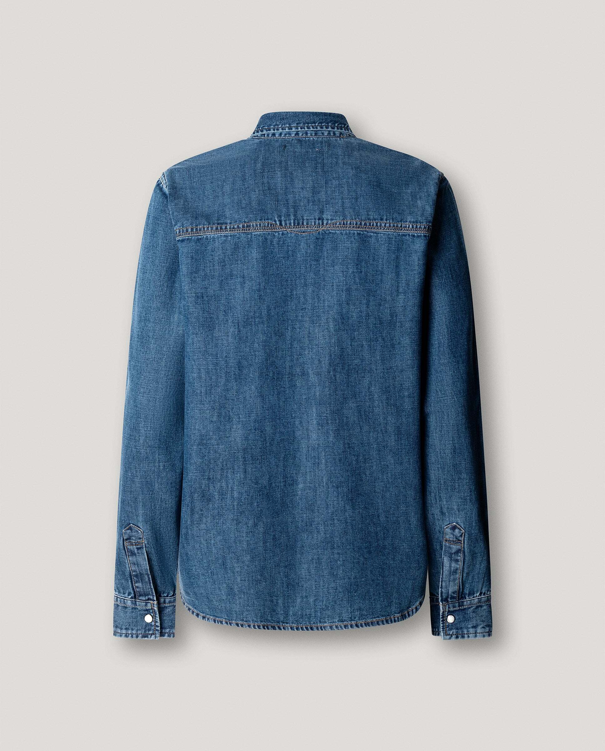 Imagen 8 de Camisa vaquera de mujer fit regular - Pepe Jeans - Azul denim Azul denim