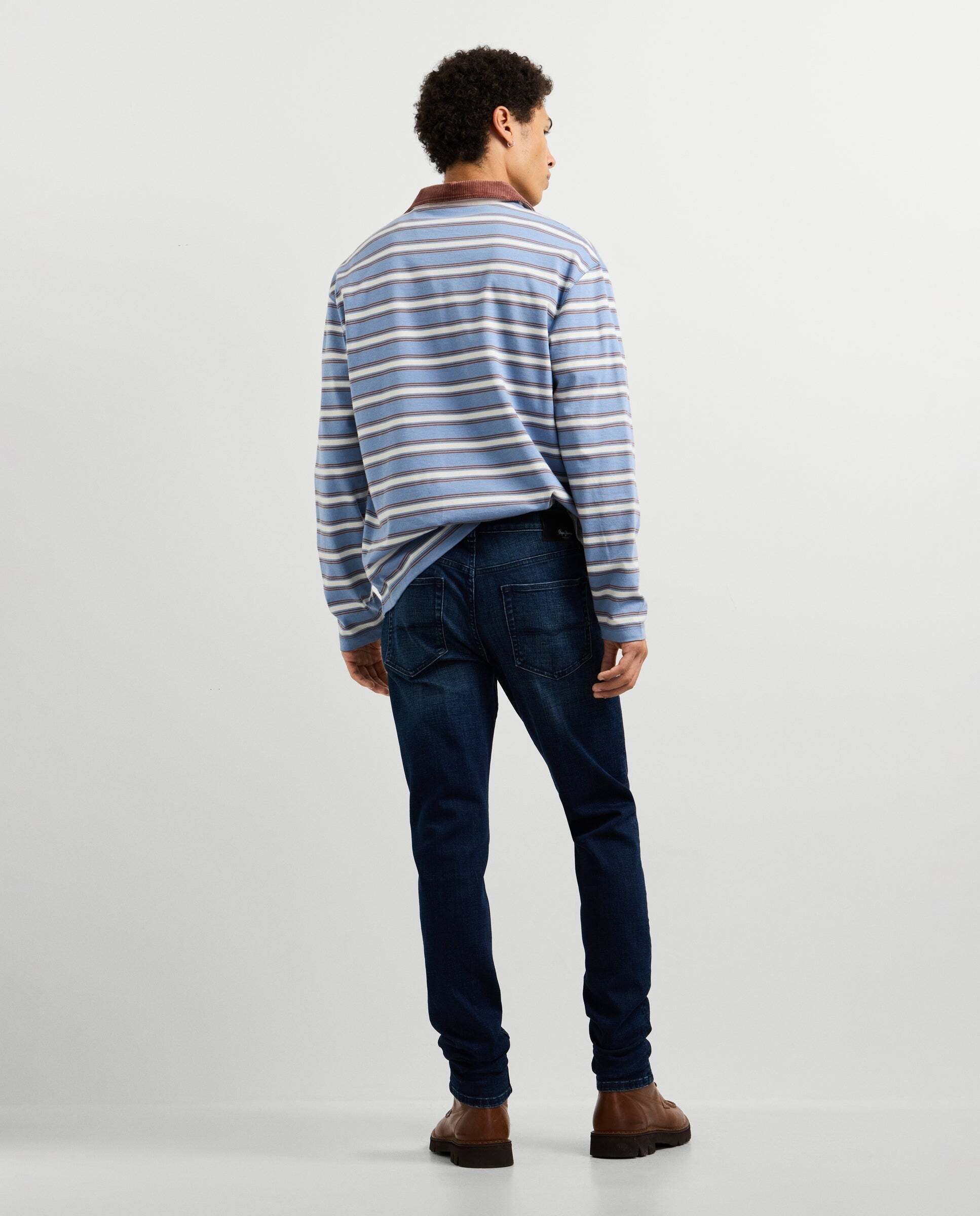 Vaquero de hombre fit taper tiro regular - Pepe Jeans - Azul oscuro Azul oscuro-3