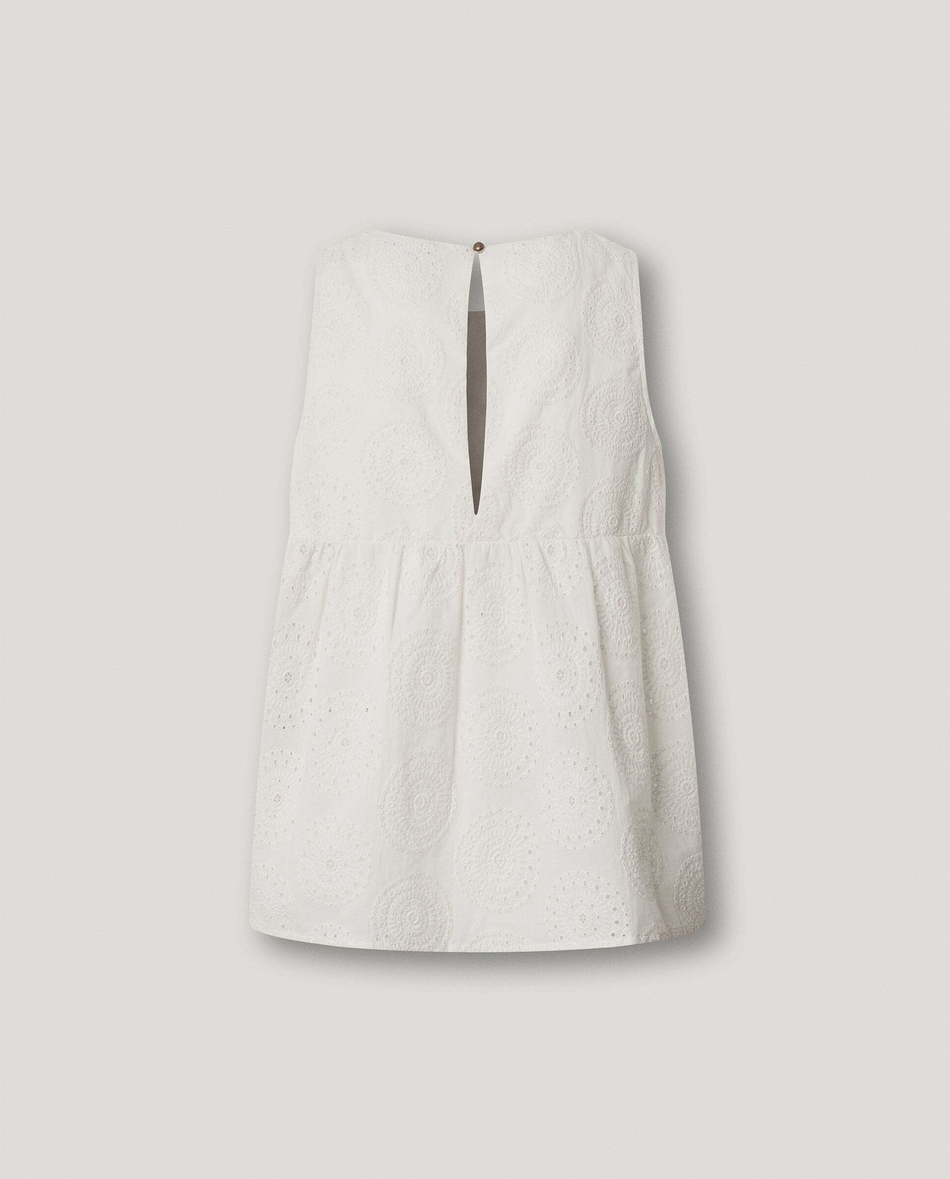 Imagen 8 de Blusa de mujer con detalles calados - Pepe Jeans - Blanco Blanco