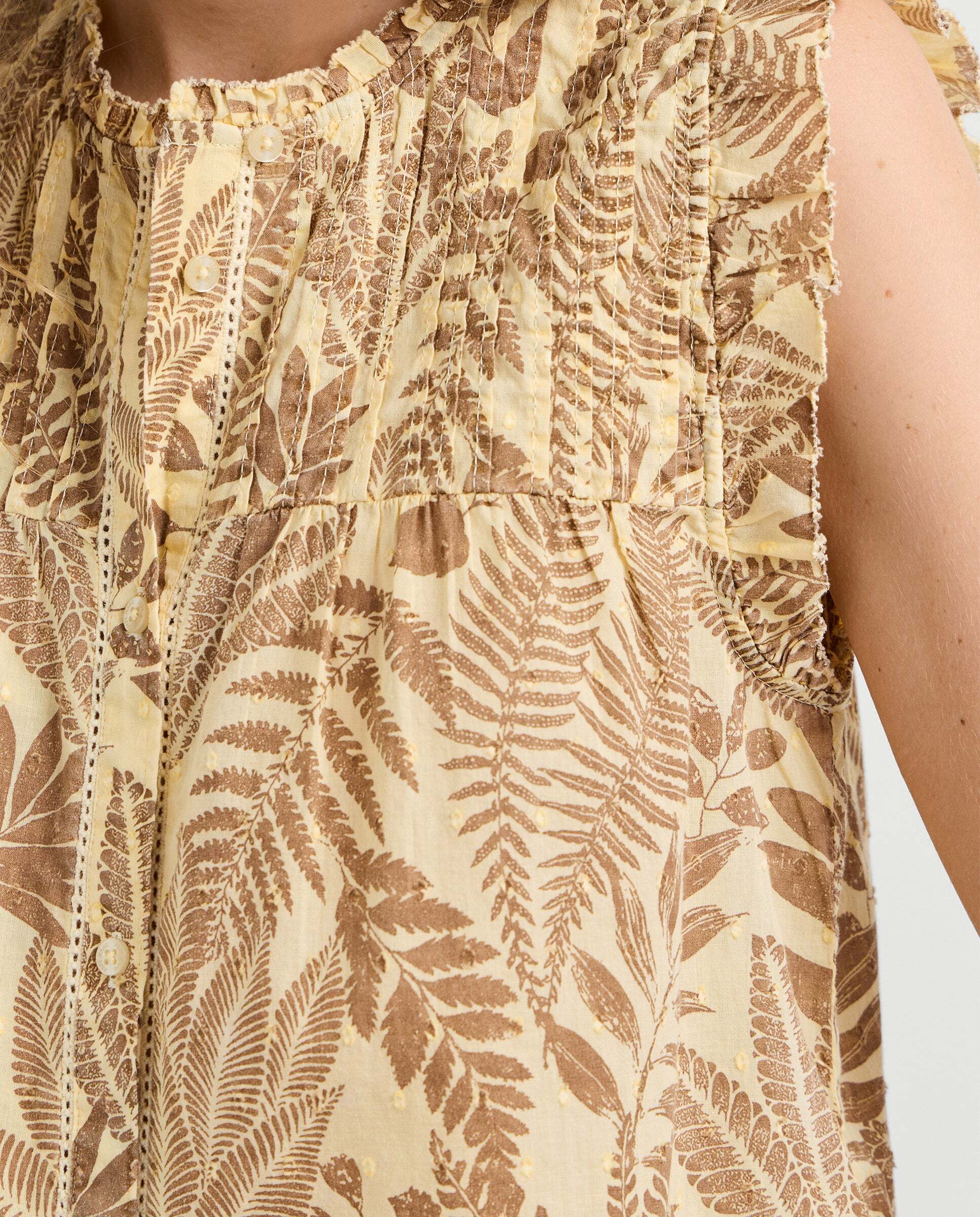 Imagen 4 de Blusa de mujer estampado floral - Pepe Jeans - Marrón Marrón