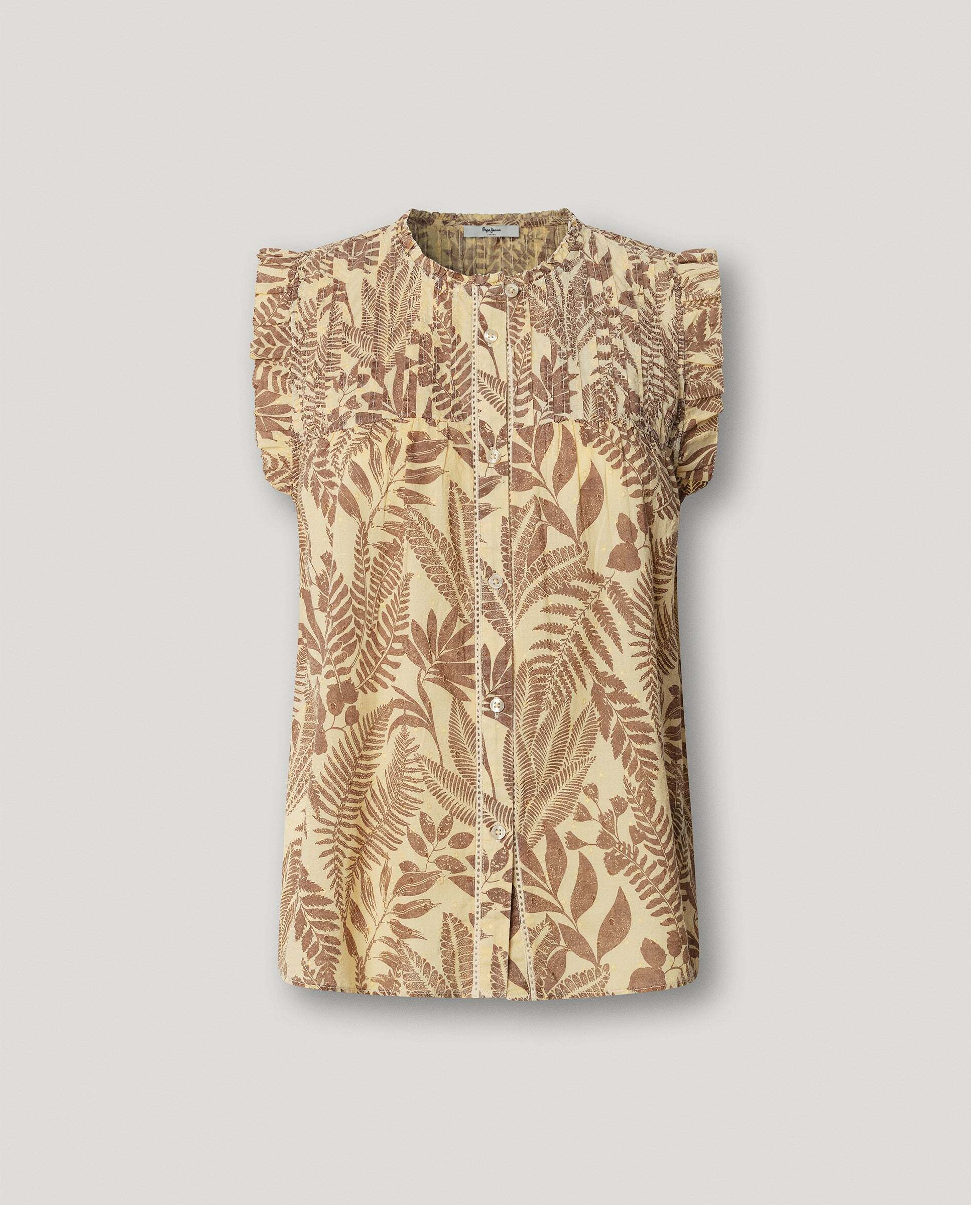 Imagen 9 de Blusa de mujer estampado floral - Pepe Jeans - Marrón Marrón