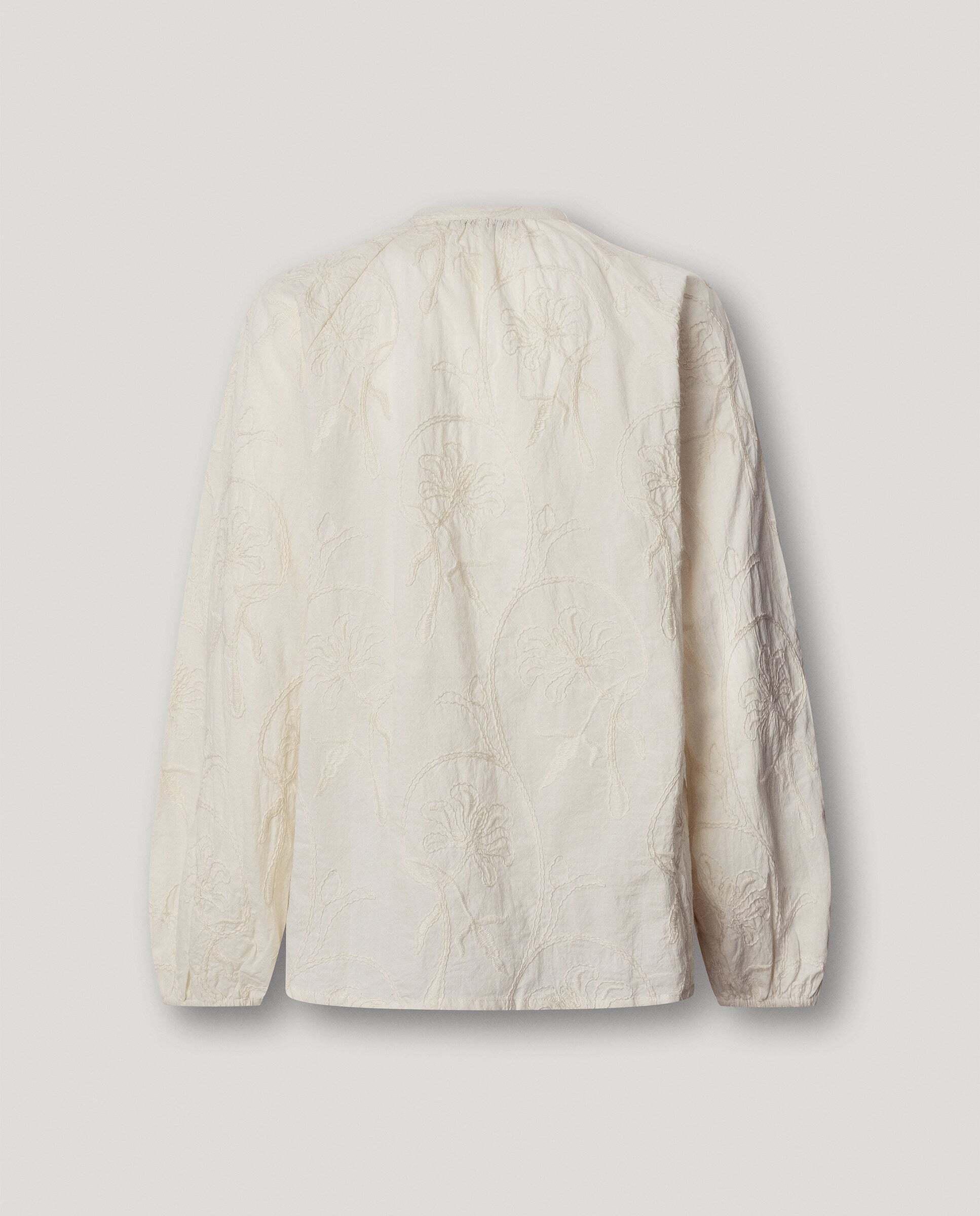 Imagen 8 de Blusa de mujer con bordados florales - Pepe Jeans - Blanco Blanco