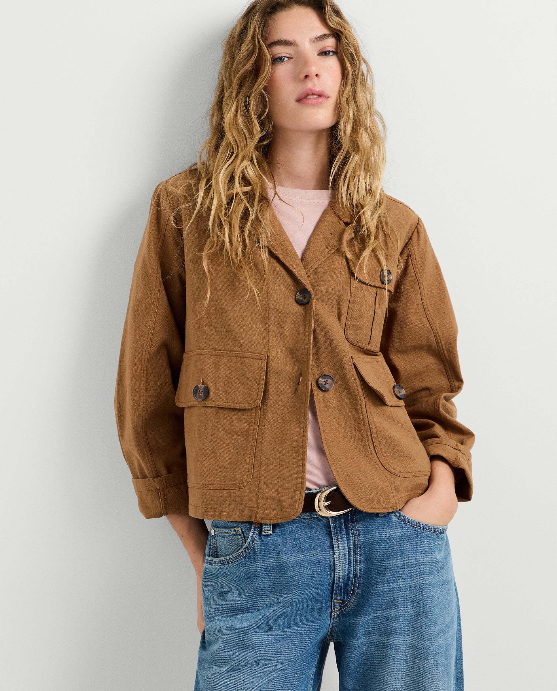 Imagen 7 de Plumífero de mujer acolchado impermeable - Pepe Jeans - Marrón Marrón