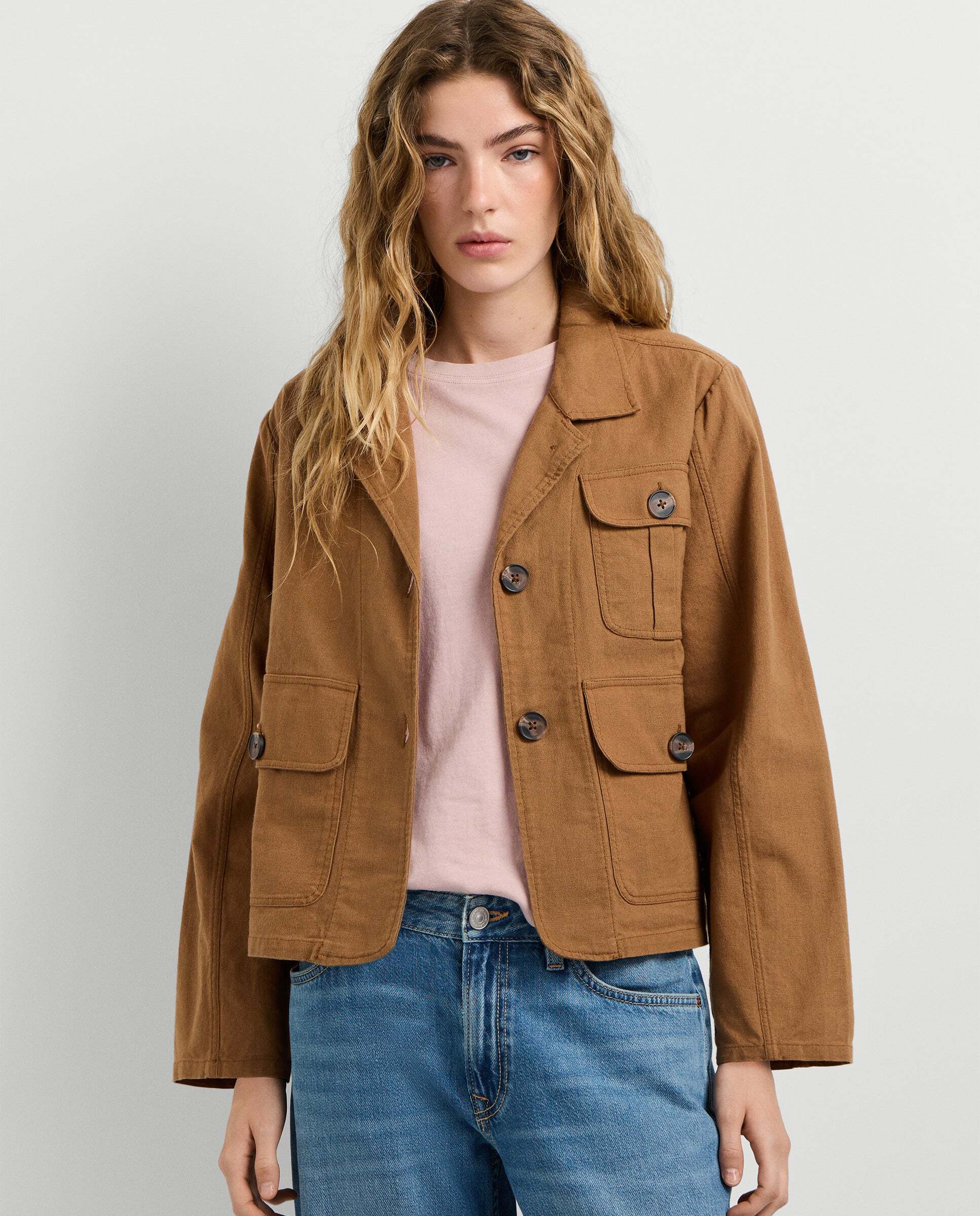 Imagen 0 de Plumífero de mujer acolchado impermeable Marrón