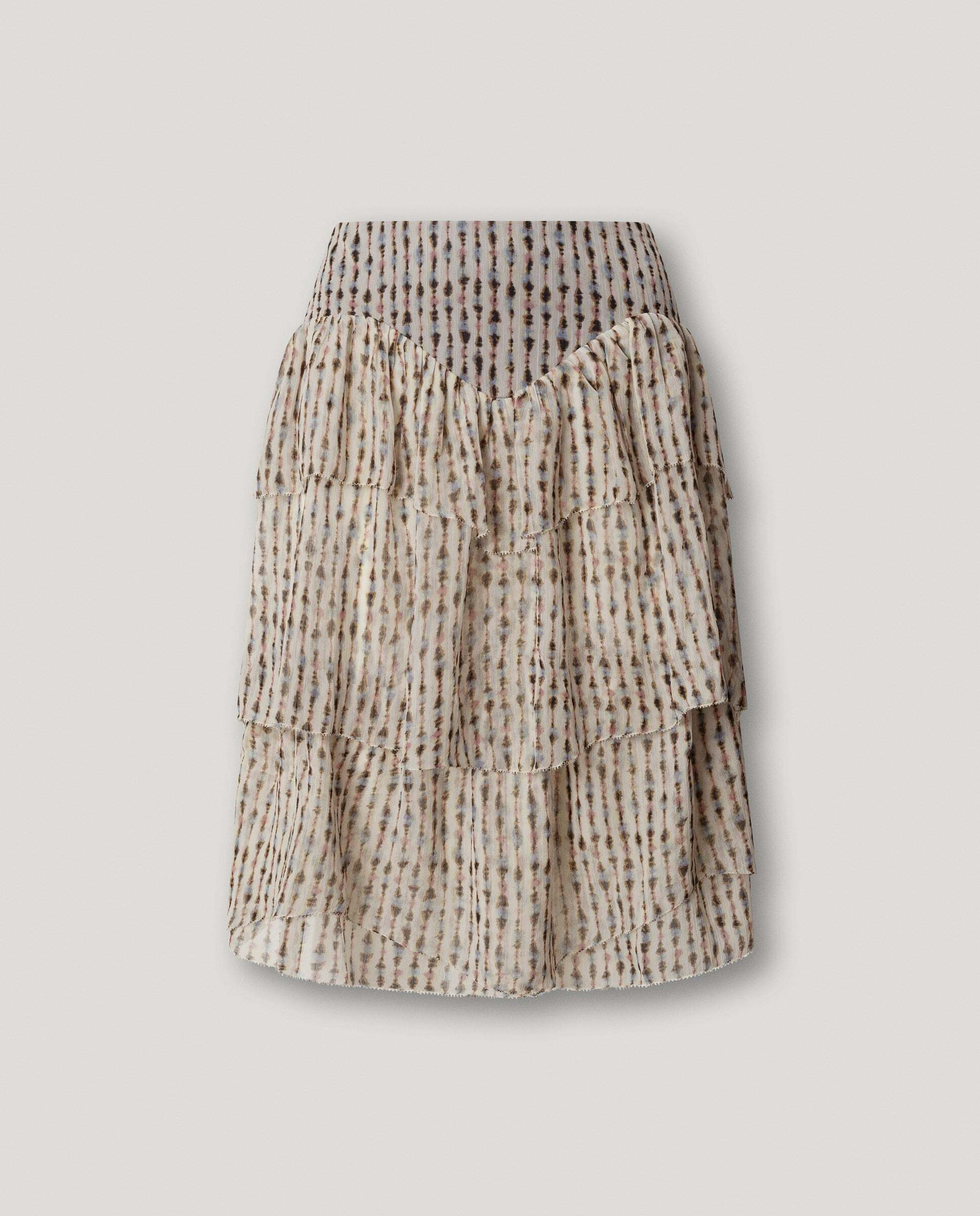 Falda midi de mujer con volantes - Pepe Jeans - Rosa Rosa-7