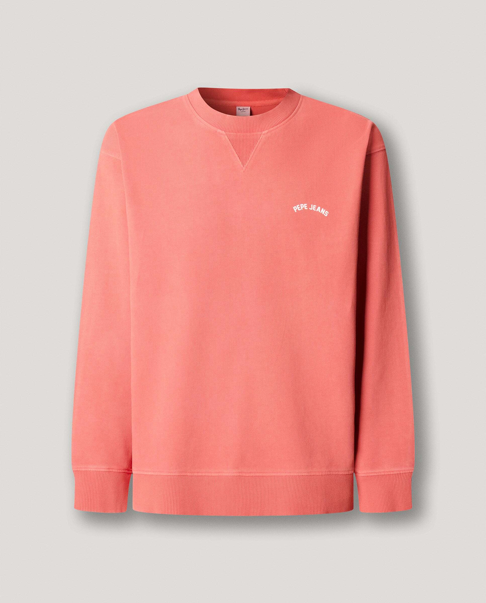 Sudadera de hombre cuello redondo fit casual - Pepe Jeans - Melocotón Melocotón-9
