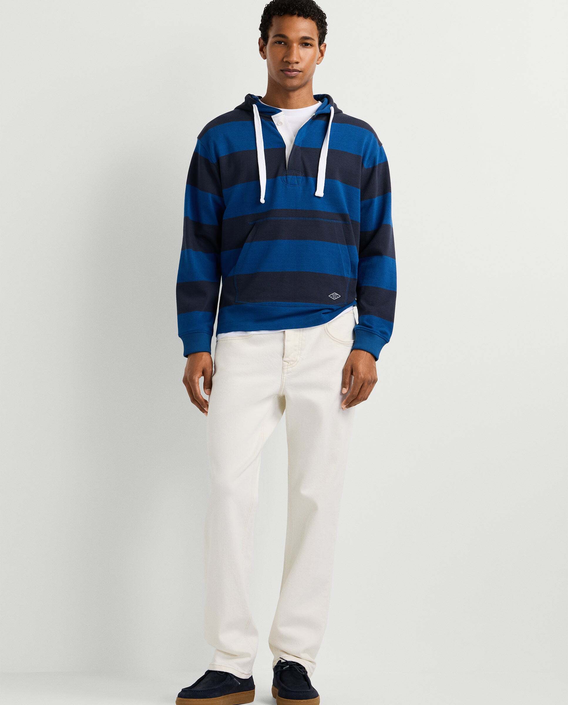 Sudadera de hombre con capucha fit casual - Pepe Jeans - Azul Azul-2