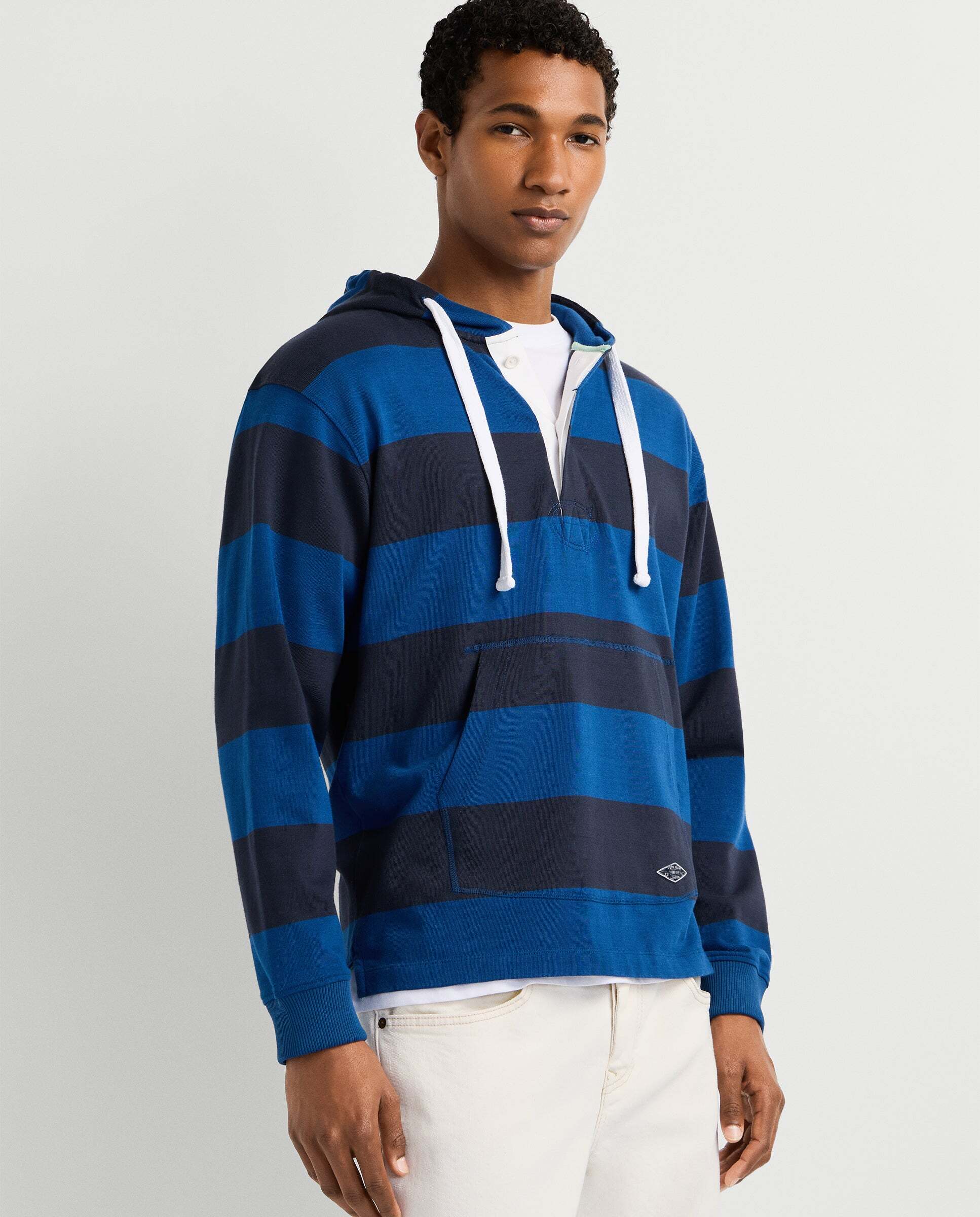 Sudadera de hombre con capucha fit casual - Pepe Jeans - Azul Azul-6