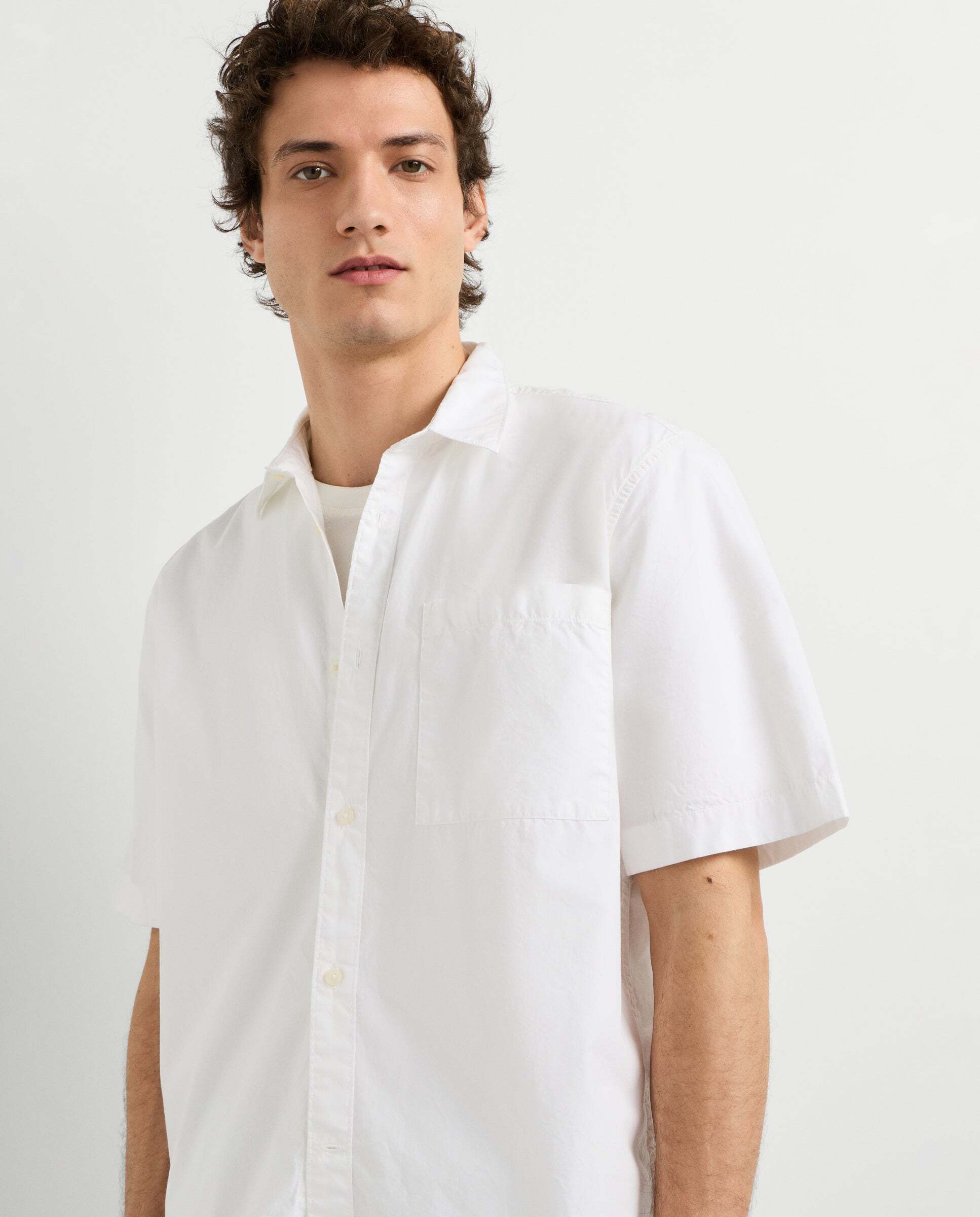 Camisa de hombre de vestir popelín fit casual - Pepe Jeans - Blanco Blanco-4
