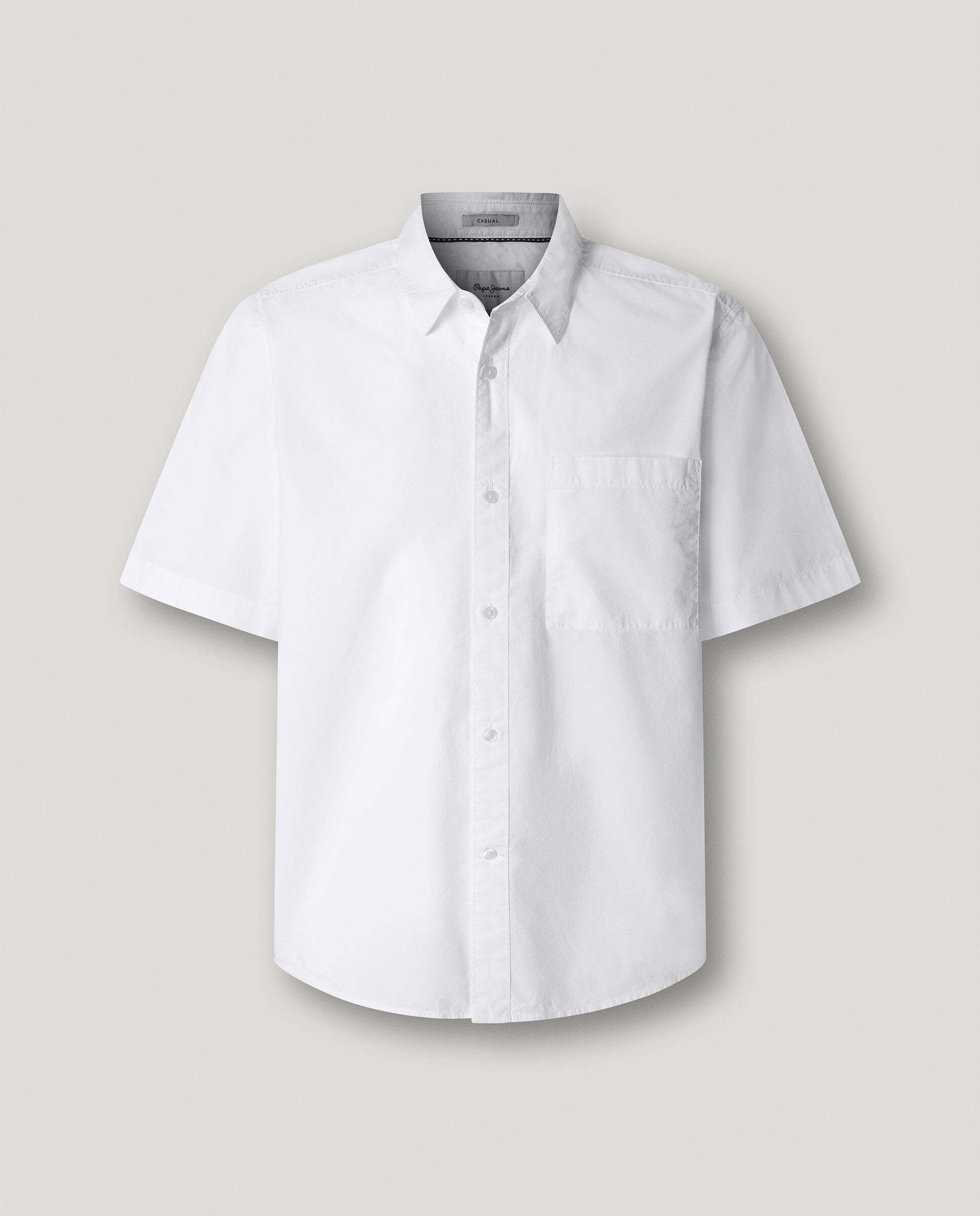 Camisa de hombre de vestir popelín fit casual - Pepe Jeans - Blanco Blanco-9