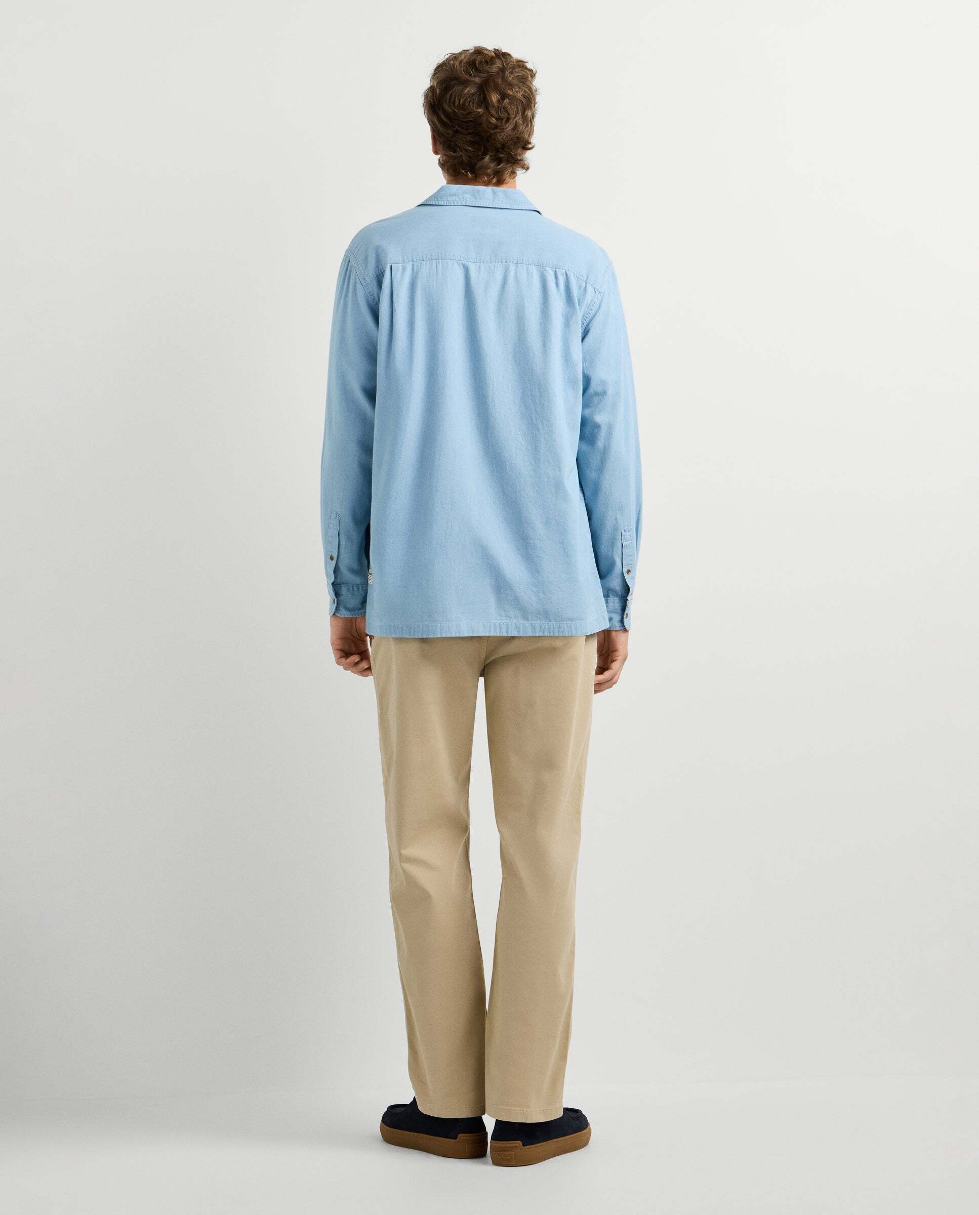 Sobrecamisa de hombre denim fit casual - Pepe Jeans - Azul claro Azul claro-3
