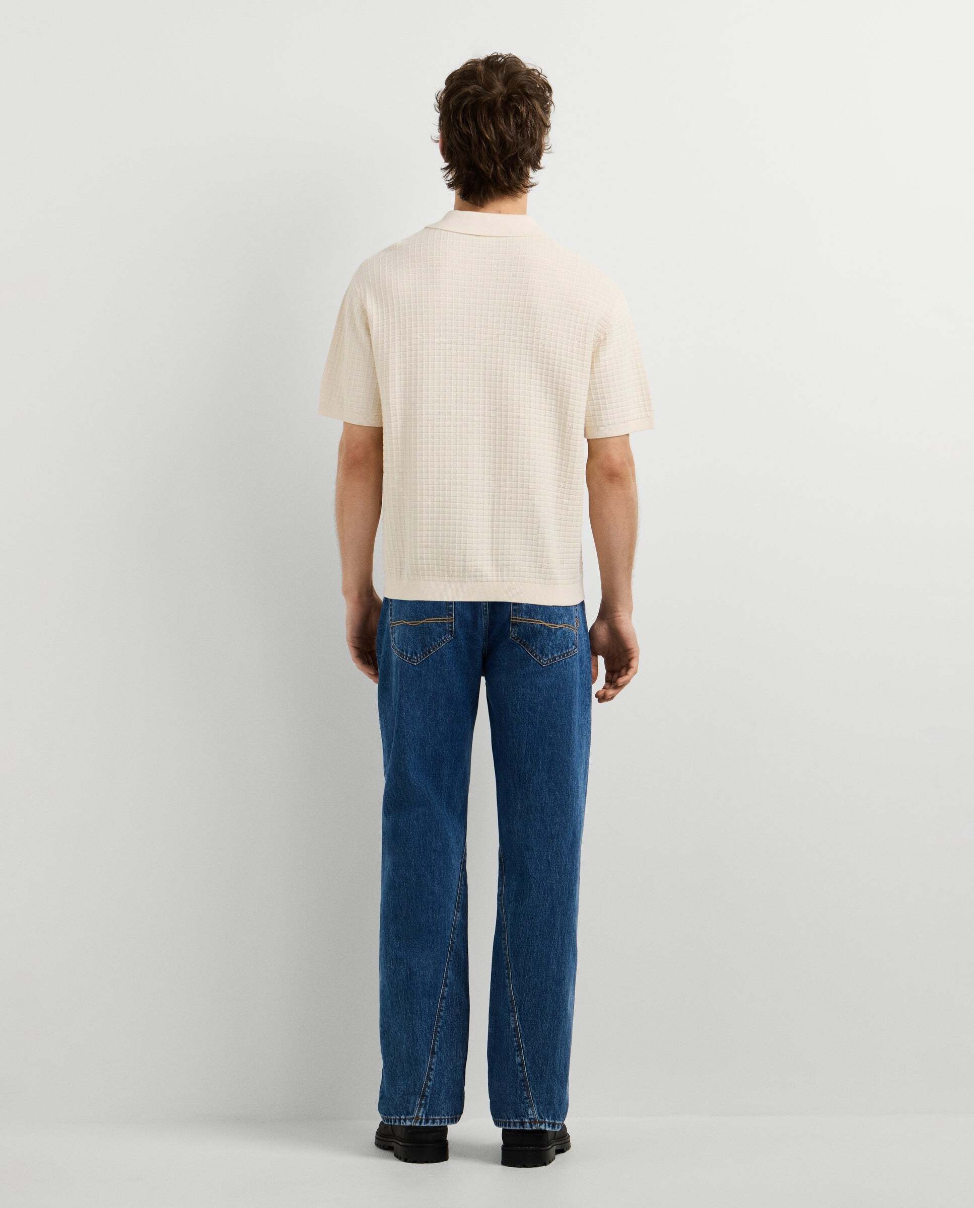 Camisa de hombre de punto fit regular - Pepe Jeans - Blanco Blanco-3