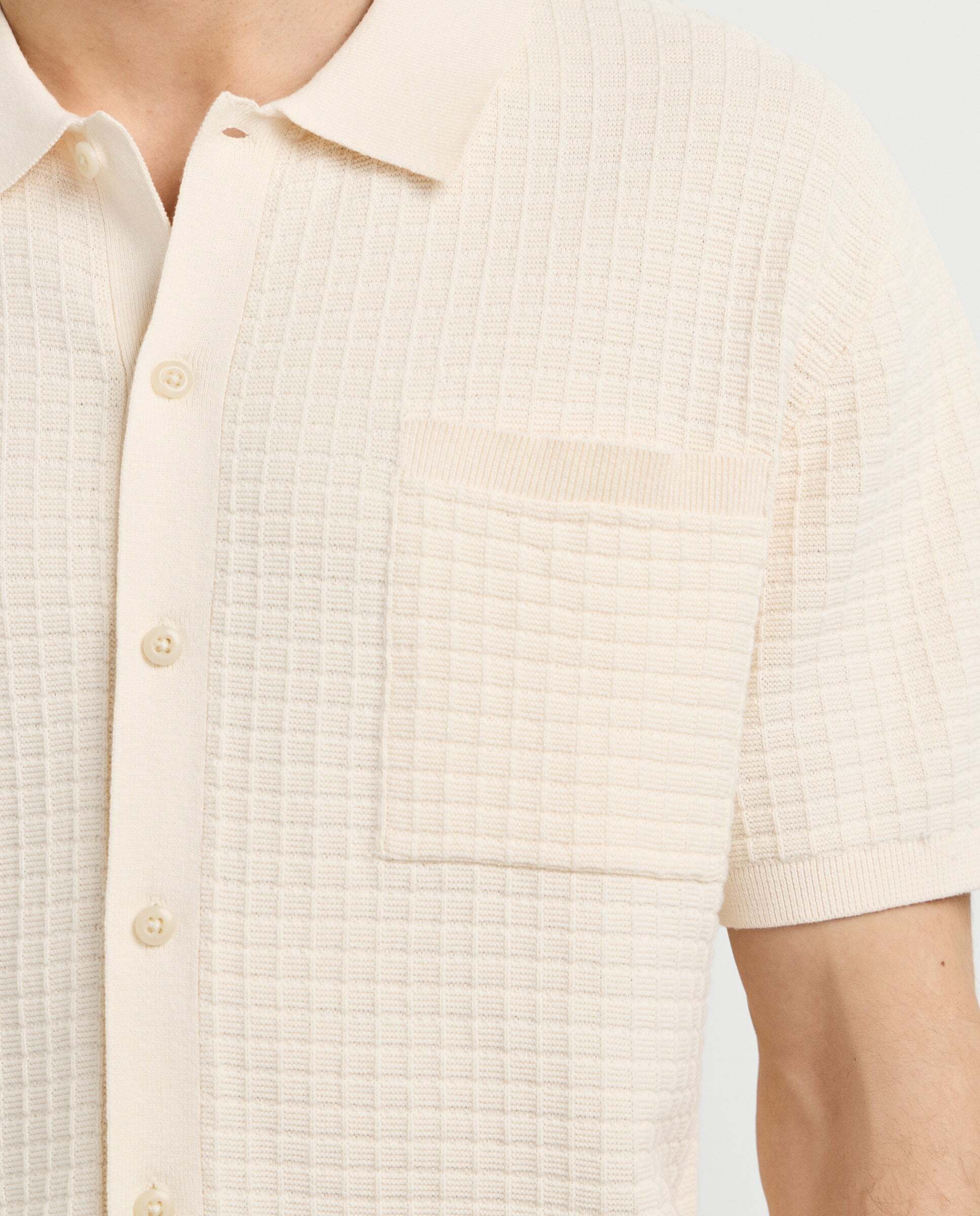 Camisa de hombre de punto fit regular - Pepe Jeans - Blanco Blanco-5