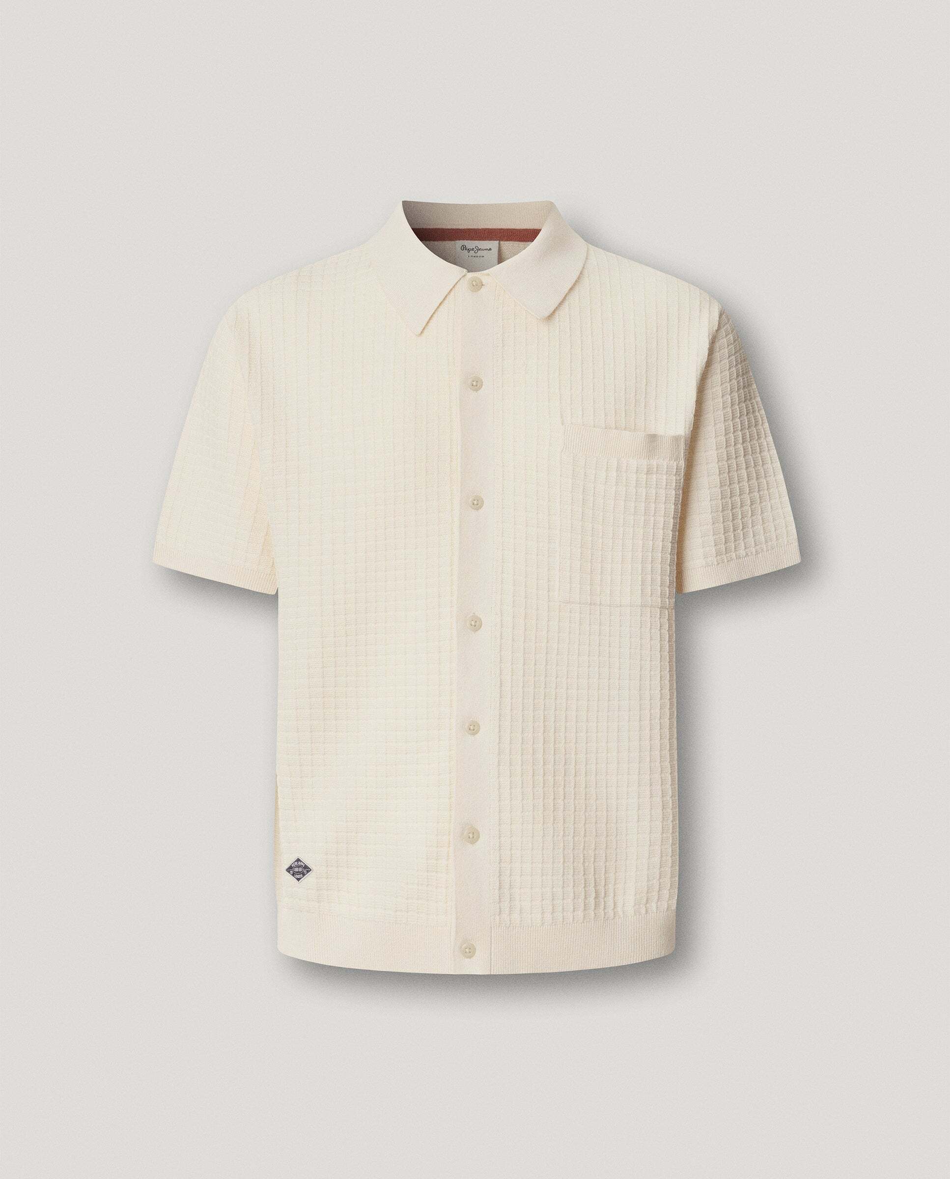 Camisa de hombre de punto fit regular - Pepe Jeans - Blanco Blanco-9
