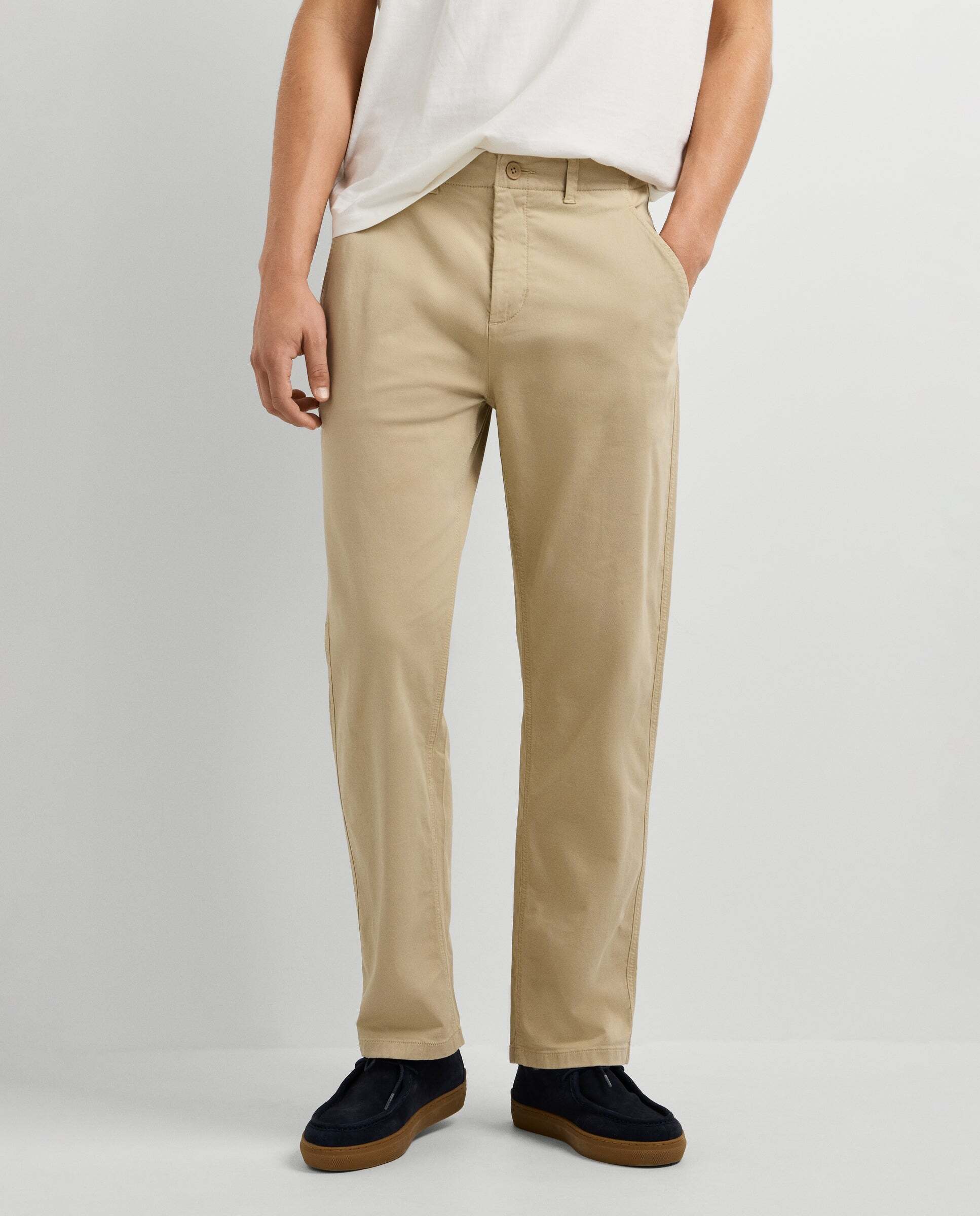 Pantalón chino de hombre sarga fit relaxed - Pepe Jeans - Natural Natural-2