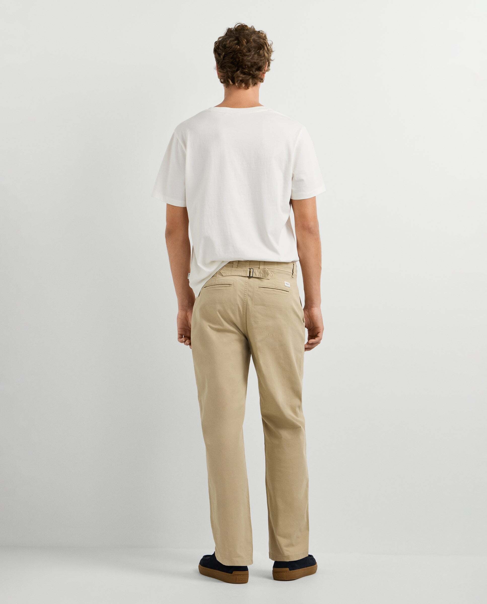 Pantalón chino de hombre sarga fit relaxed - Pepe Jeans - Natural Natural-3