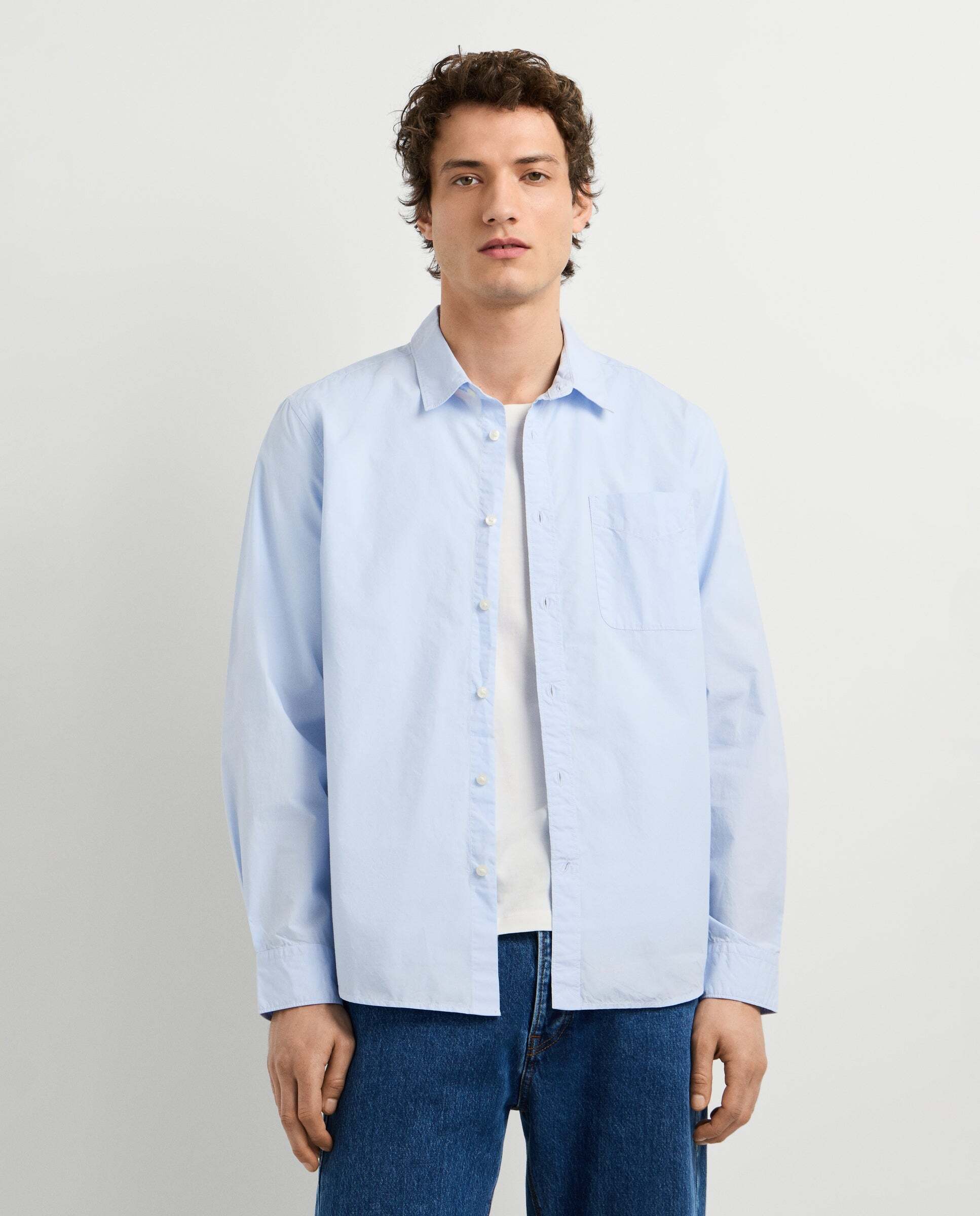 Pepe Jeans - Camisa de hombre de vestir popelín fit regular.