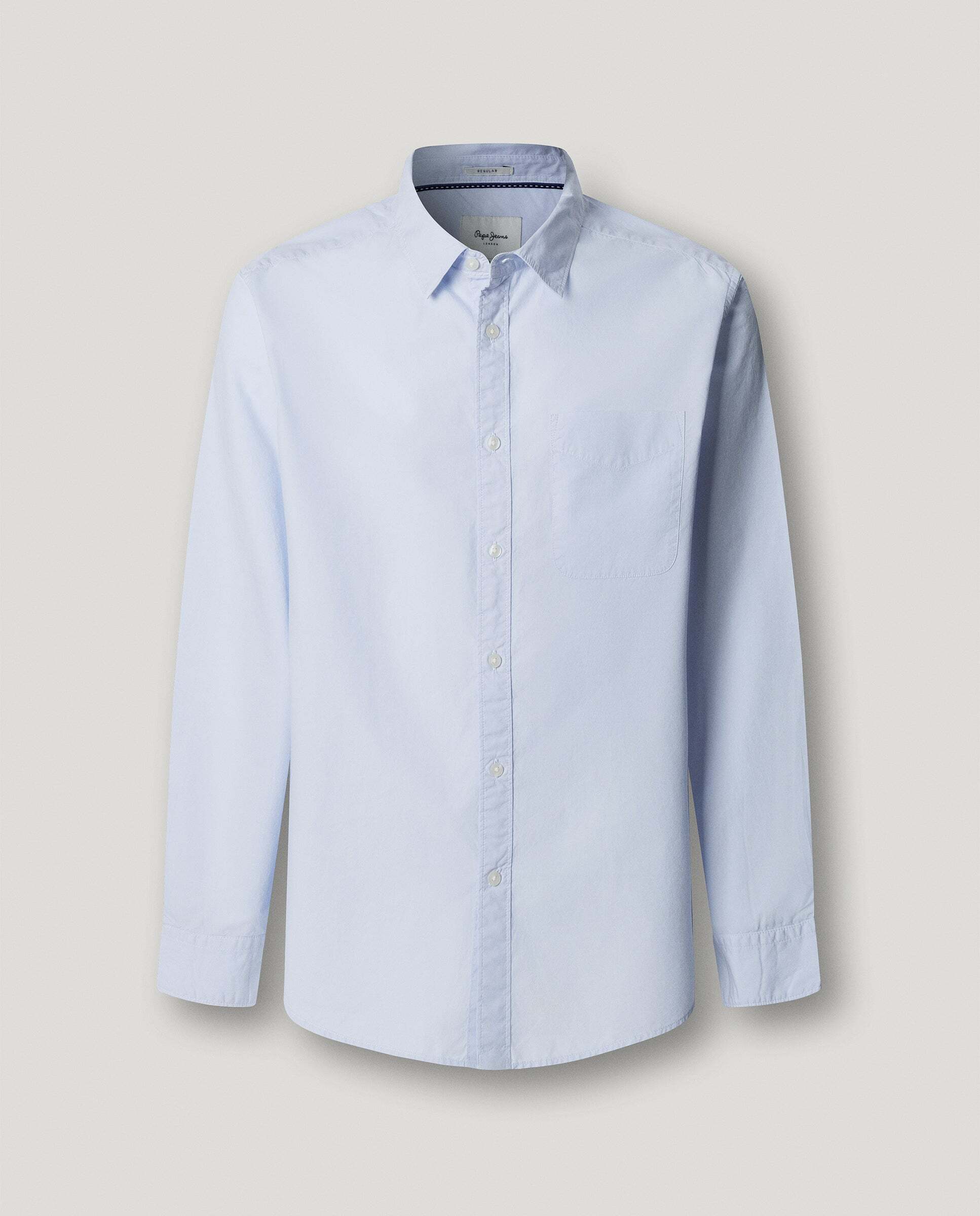 Camisa de hombre de vestir popelín fit regular - Pepe Jeans - Azul Azul-9