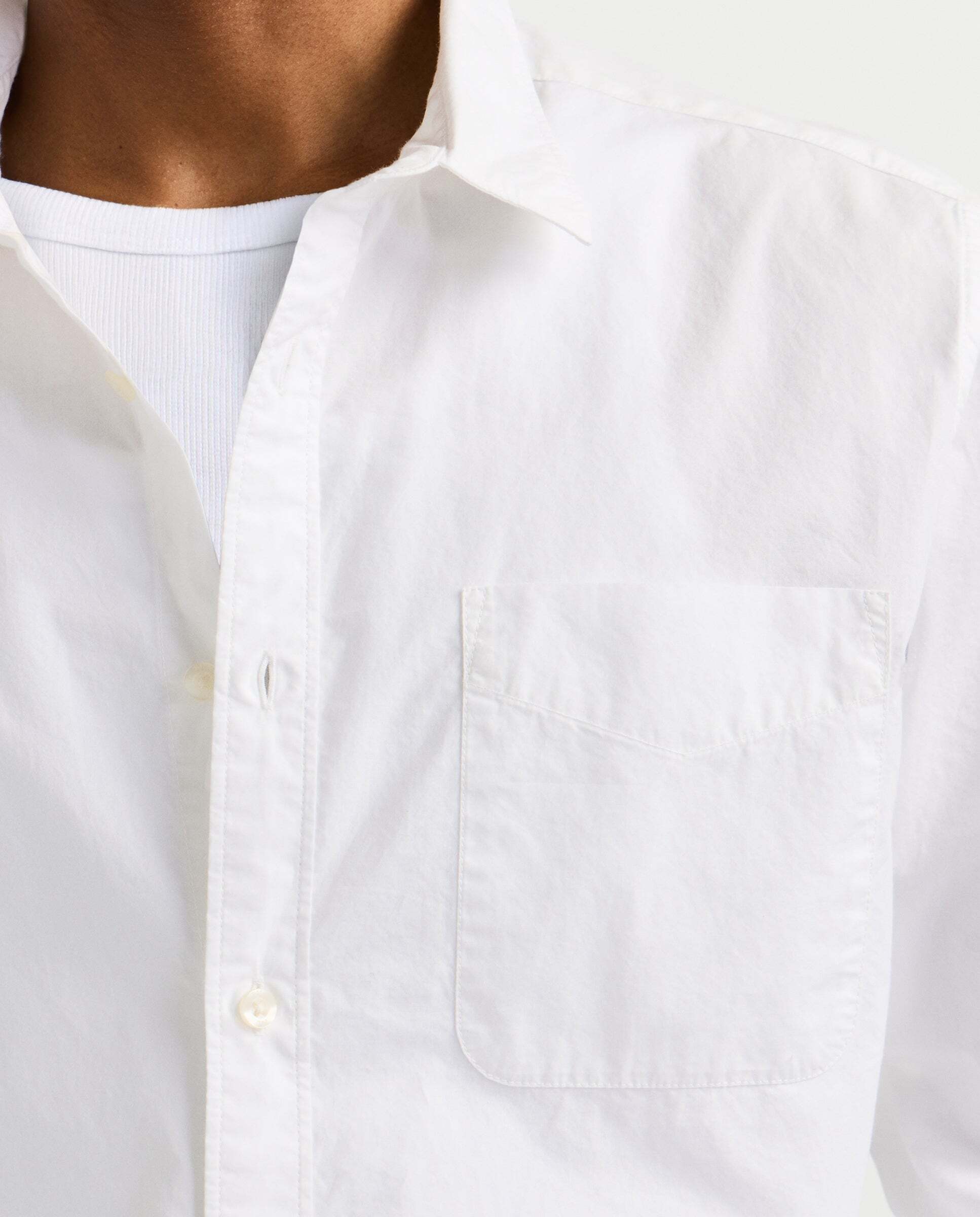 Camisa de hombre de vestir popelín fit regular - Pepe Jeans - Blanco Blanco-4